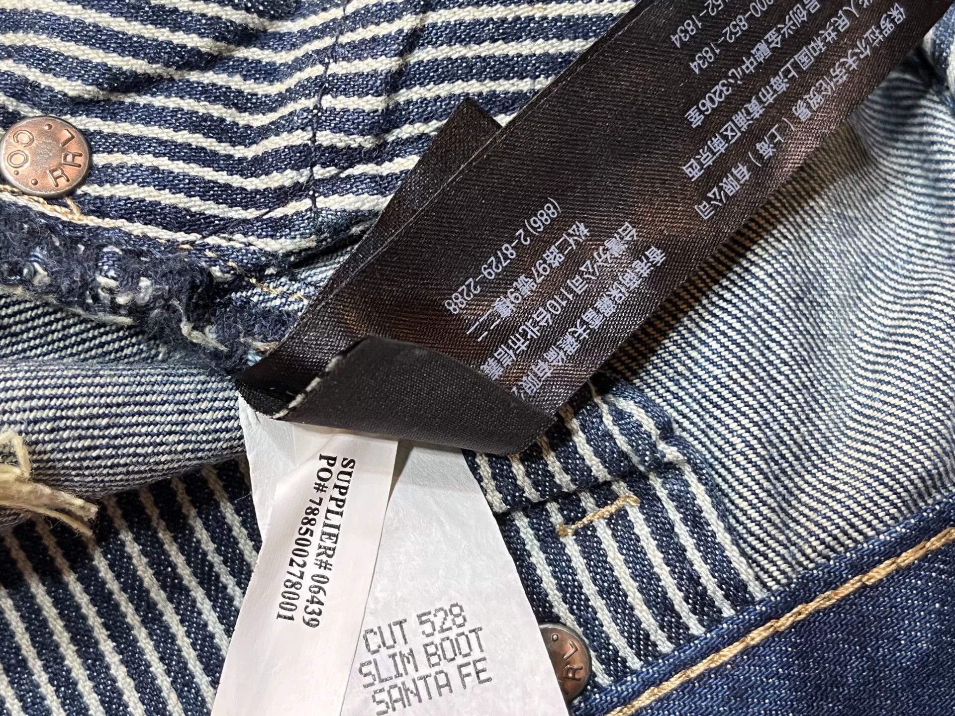 RRL Ralph Lauren distressed double RL jeans by Ralph Lauren Size US 30 / EU 46 - 6 Thumbnail