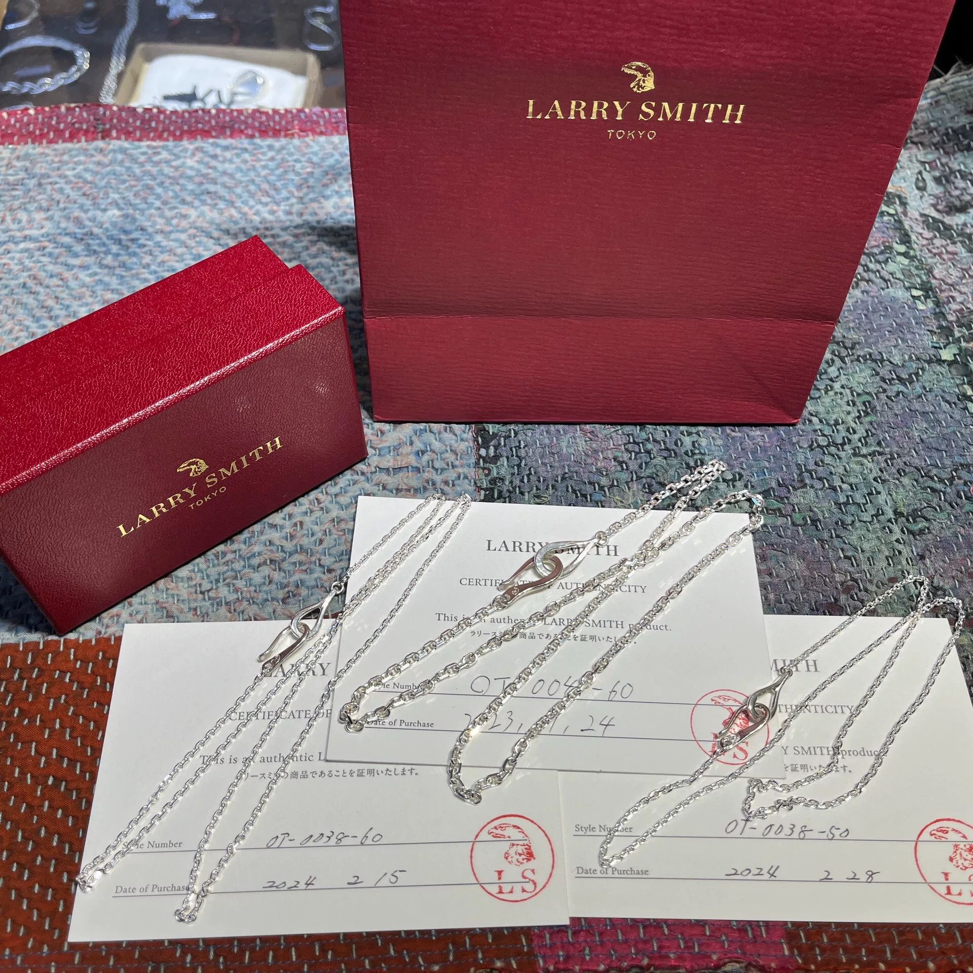 Larry Smith larry smith silver chain with authenticity card Size ONE SIZE - 5 Thumbnail