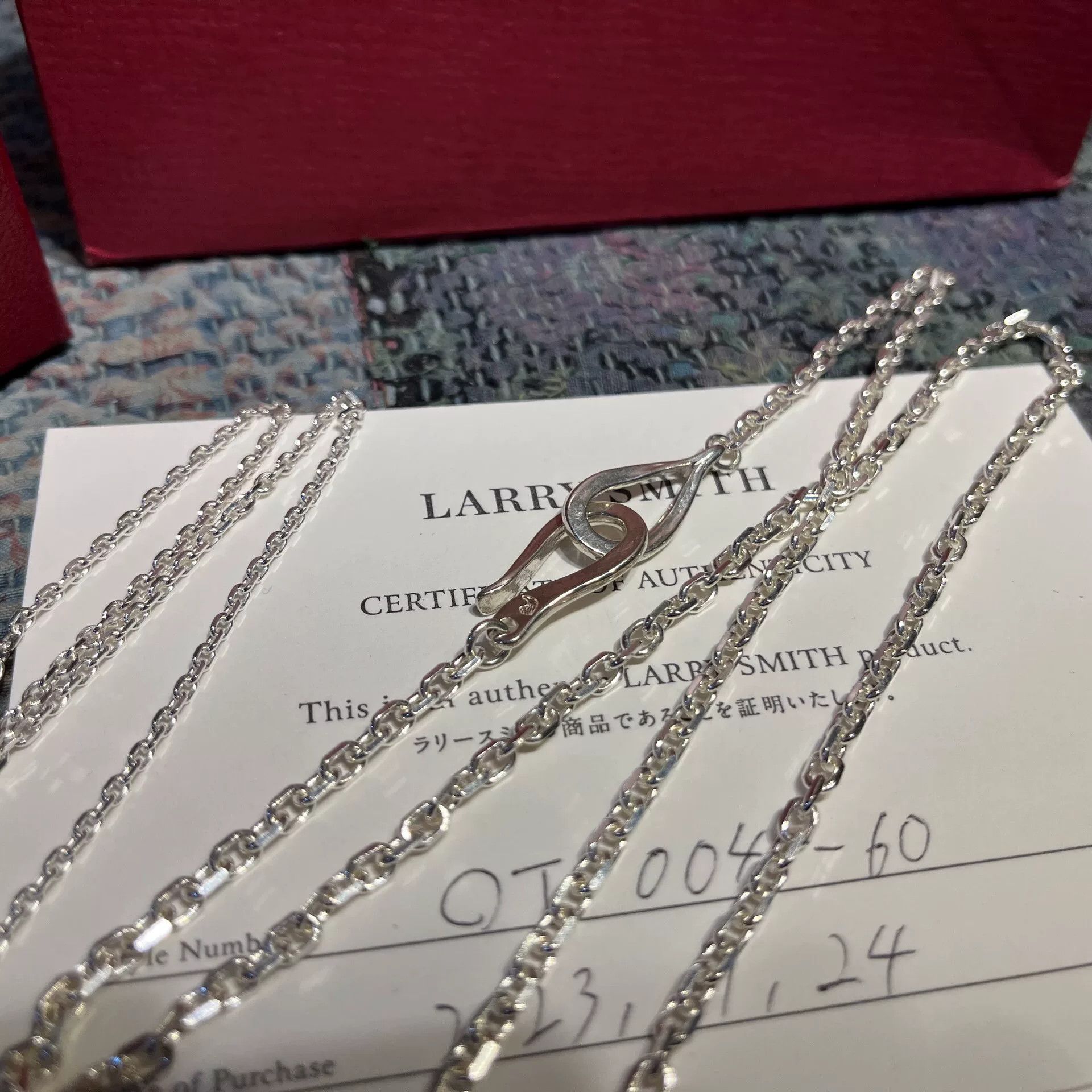Larry Smith larry smith silver chain with authenticity card Size ONE SIZE - 3 Thumbnail
