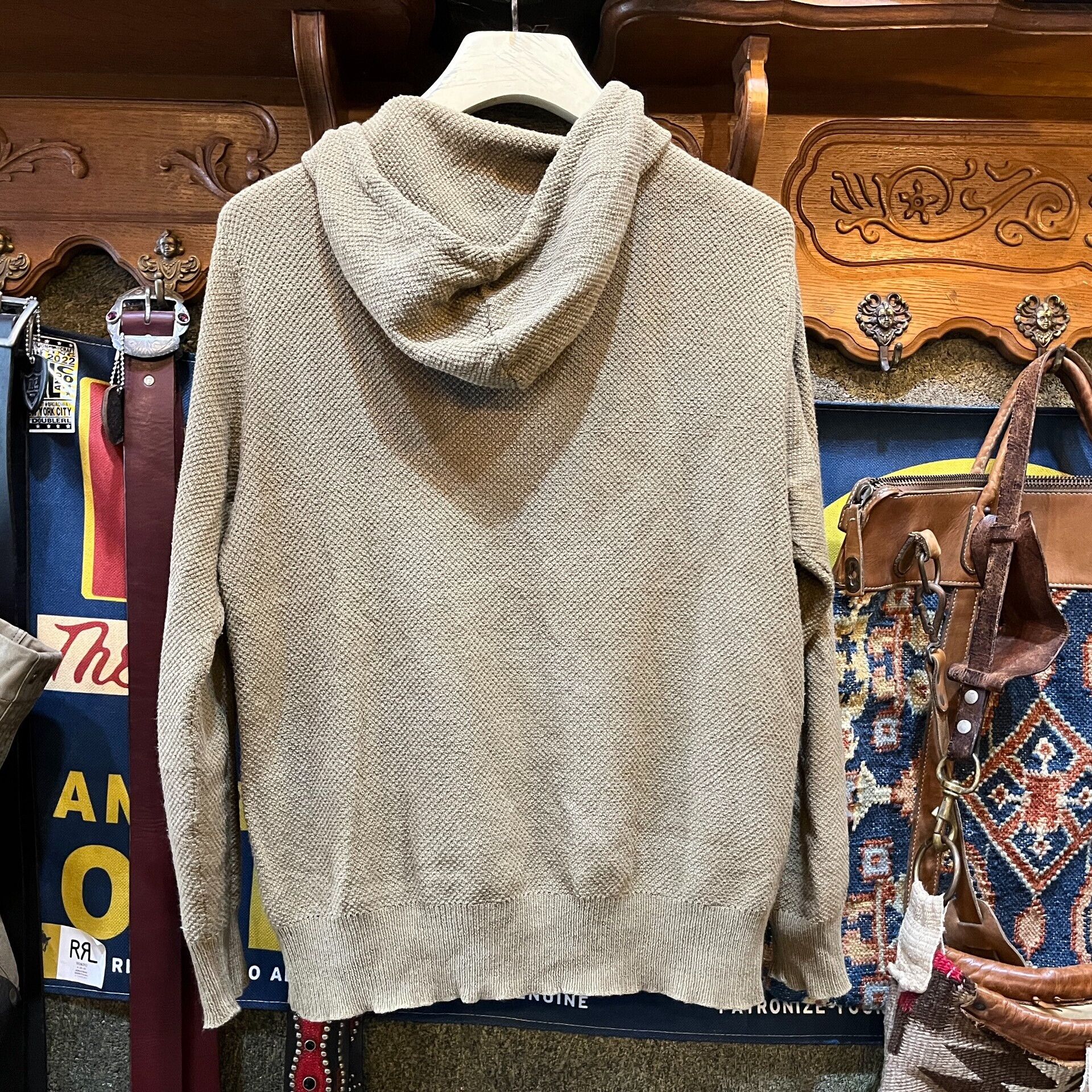 RRL Ralph Lauren rrl double rl hooded sweatshirt beige Size US M / EU 48-50 / 2 - 2 Thumbnail