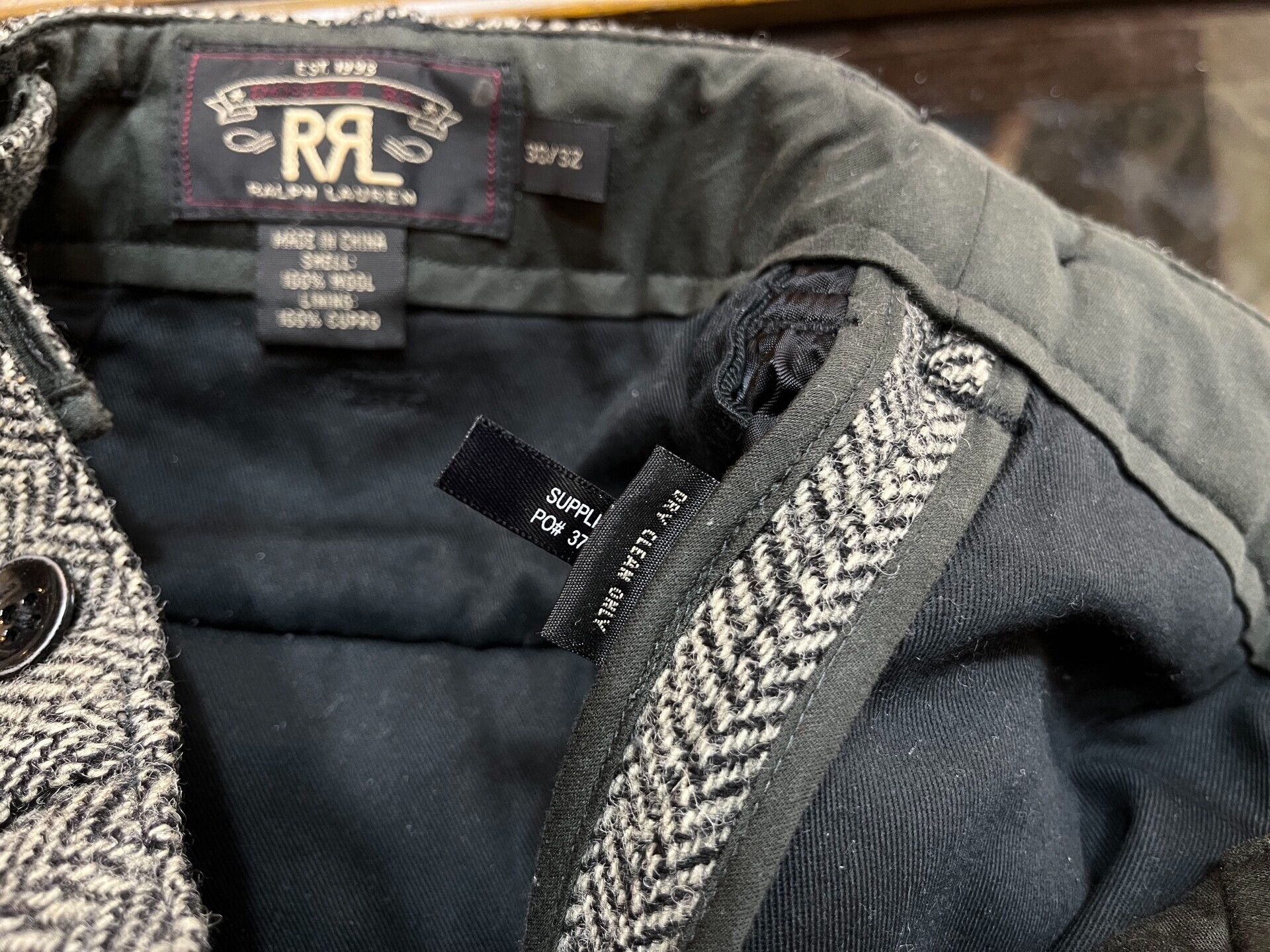 RRL Ralph Lauren herringbone pattern casual trousers by RRL Size US 30 / EU 46 - 4 Thumbnail