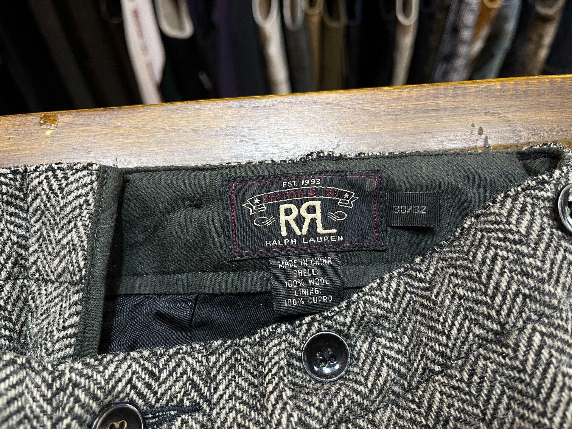 RRL Ralph Lauren herringbone pattern casual trousers by RRL Size US 30 / EU 46 - 3 Thumbnail