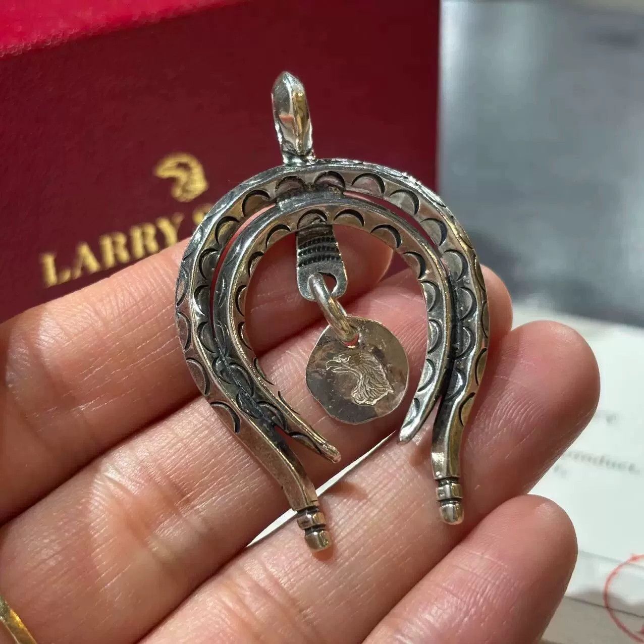 Larry Smith larry smith guardian pendant with authenticity card Size ONE SIZE - 2 Thumbnail