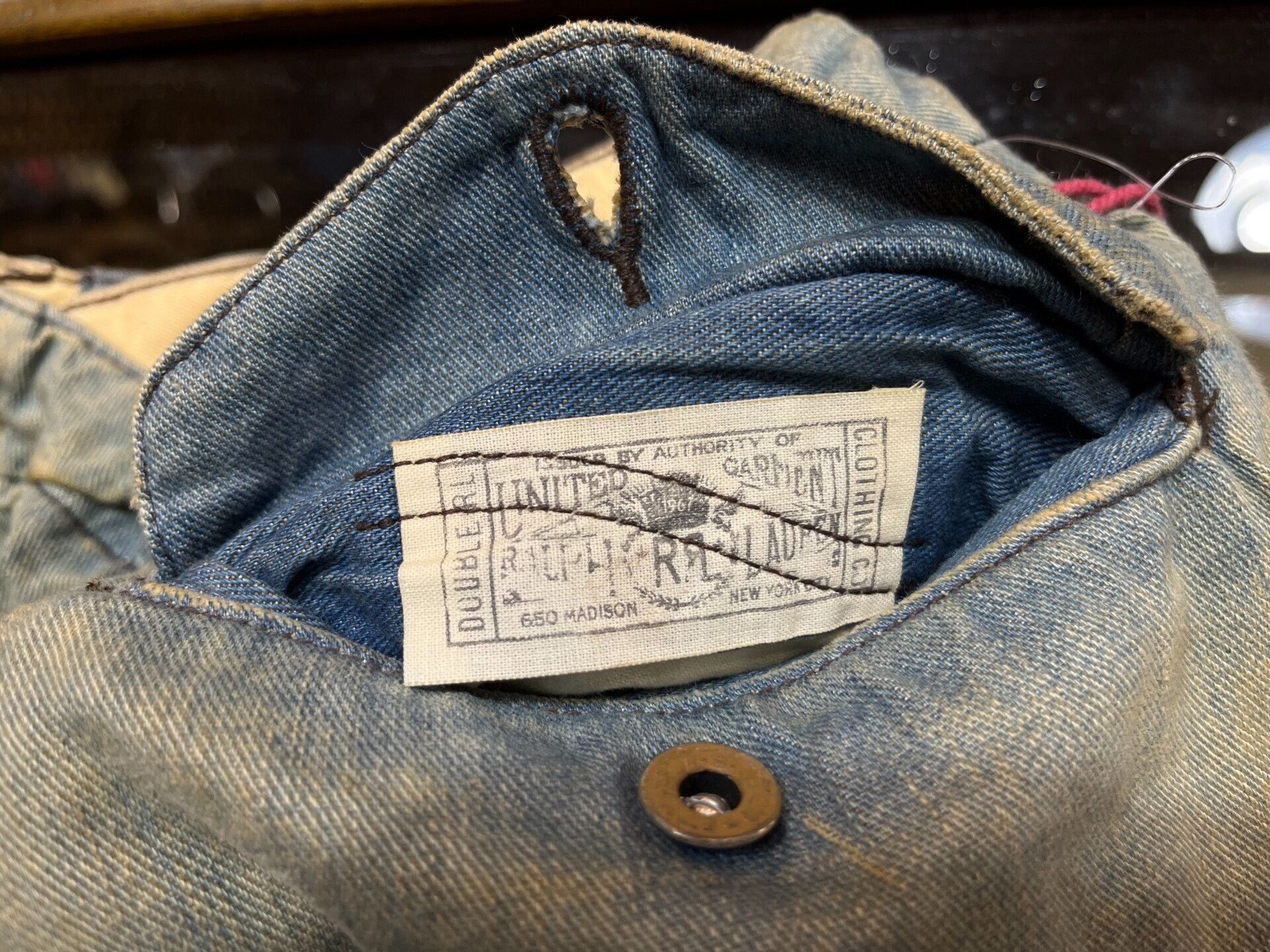 RRL Ralph Lauren limited edition officer denim chino pants Size US 30 / EU 46 - 8 Thumbnail