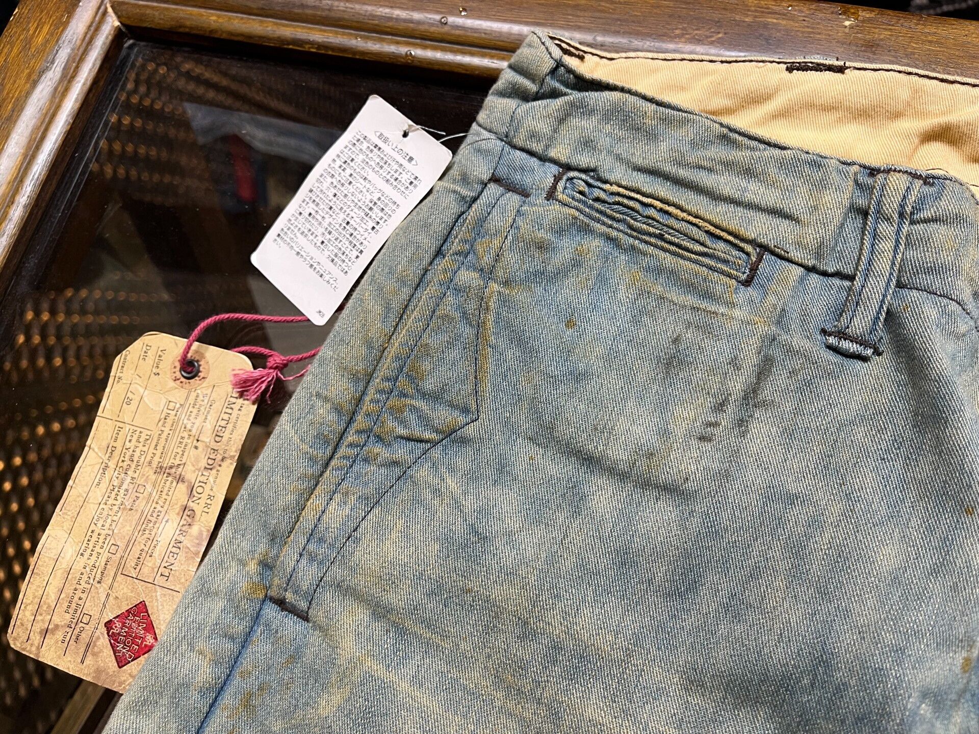 RRL Ralph Lauren limited edition officer denim chino pants Size US 30 / EU 46 - 3 Thumbnail