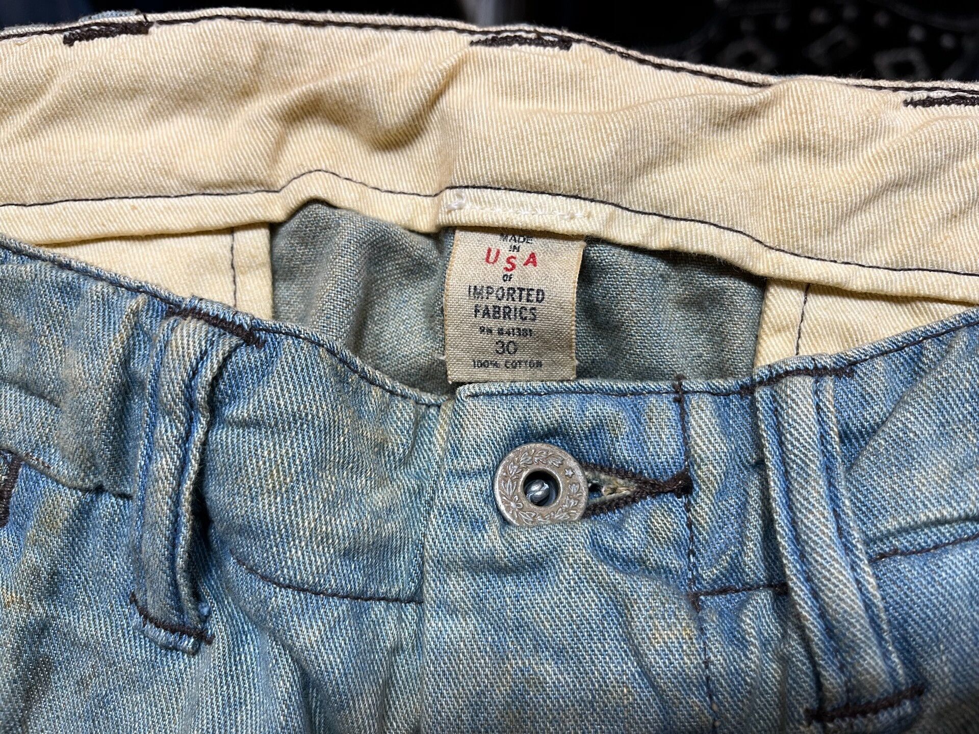 RRL Ralph Lauren limited edition officer denim chino pants Size US 30 / EU 46 - 5 Thumbnail