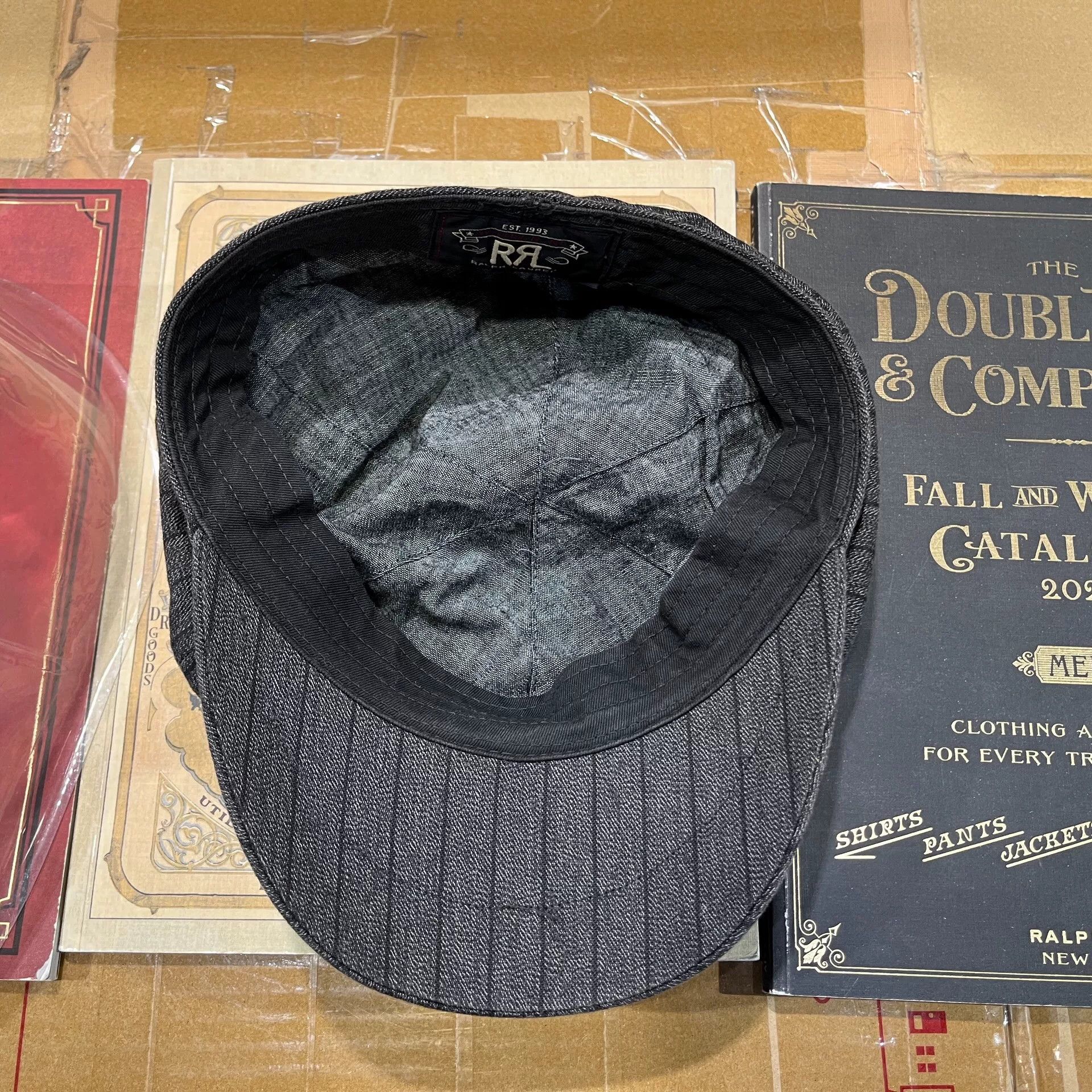 RRL Ralph Lauren rrl newsboy cap in dark gray Size ONE SIZE - 6 Thumbnail