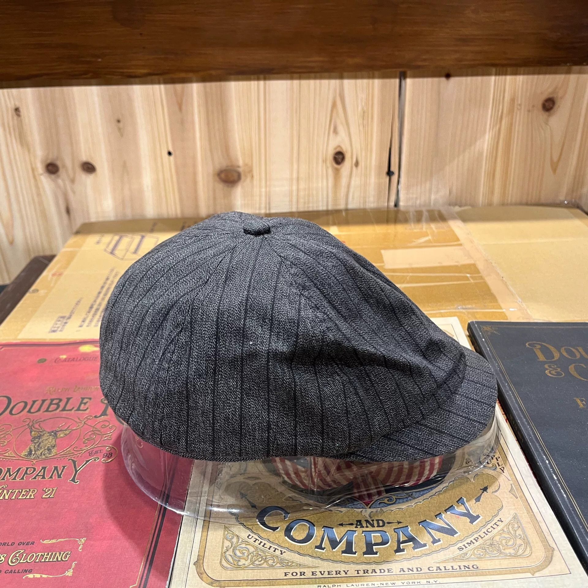 RRL Ralph Lauren rrl newsboy cap in dark gray Size ONE SIZE - 2 Thumbnail