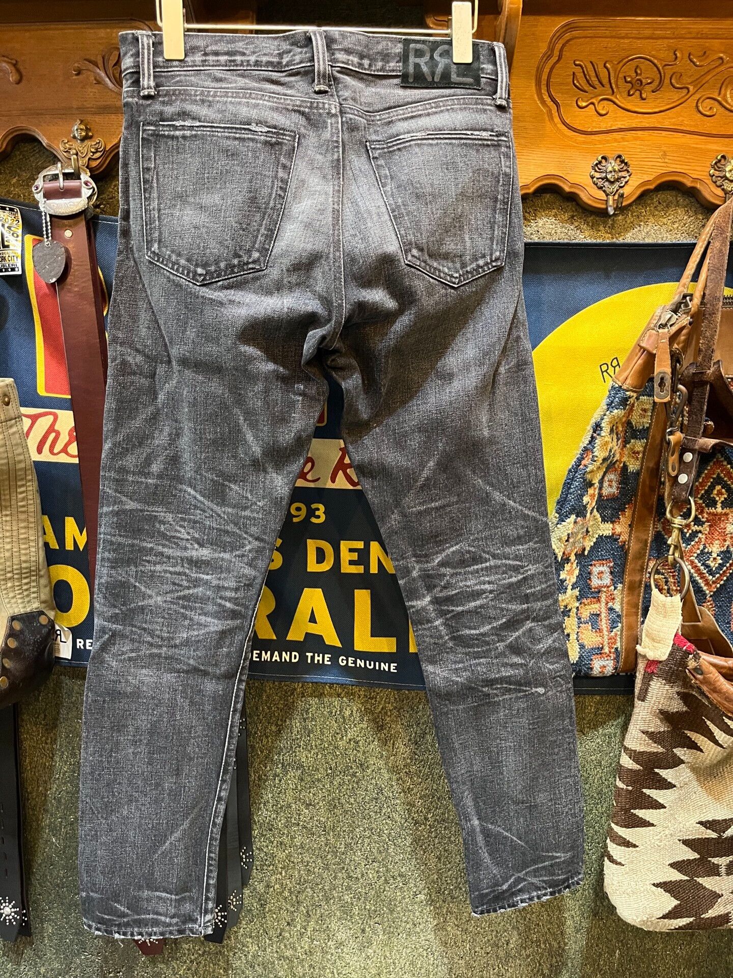 RRL Ralph Lauren double rl black denim jeans 30x30 Size US 30 / EU 46 - 2 Thumbnail
