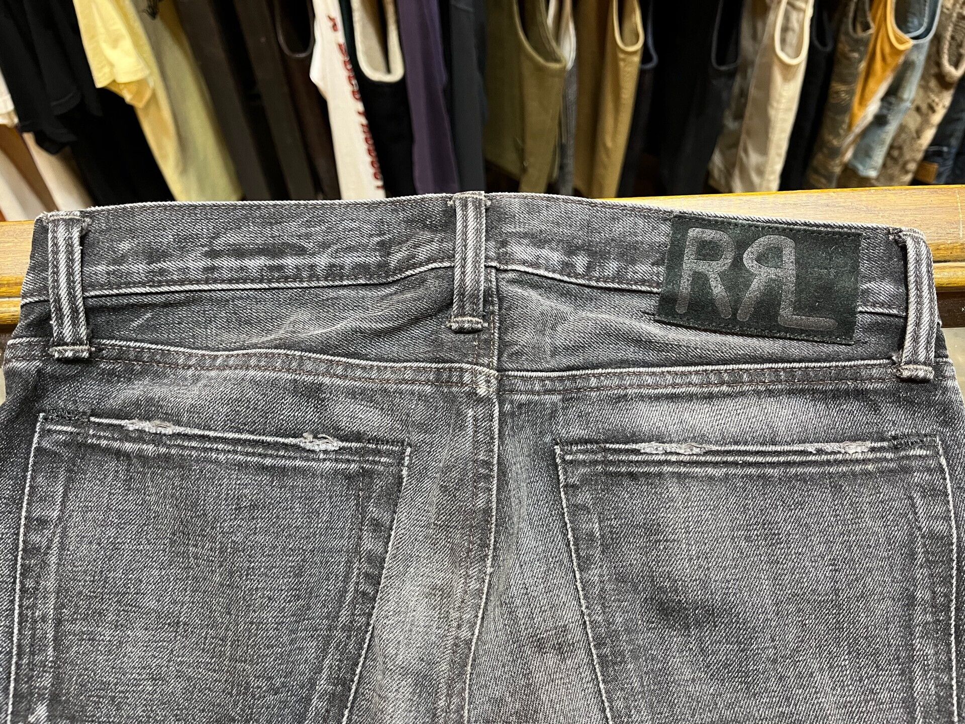 RRL Ralph Lauren double rl black denim jeans 30x30 Size US 30 / EU 46 - 7 Thumbnail