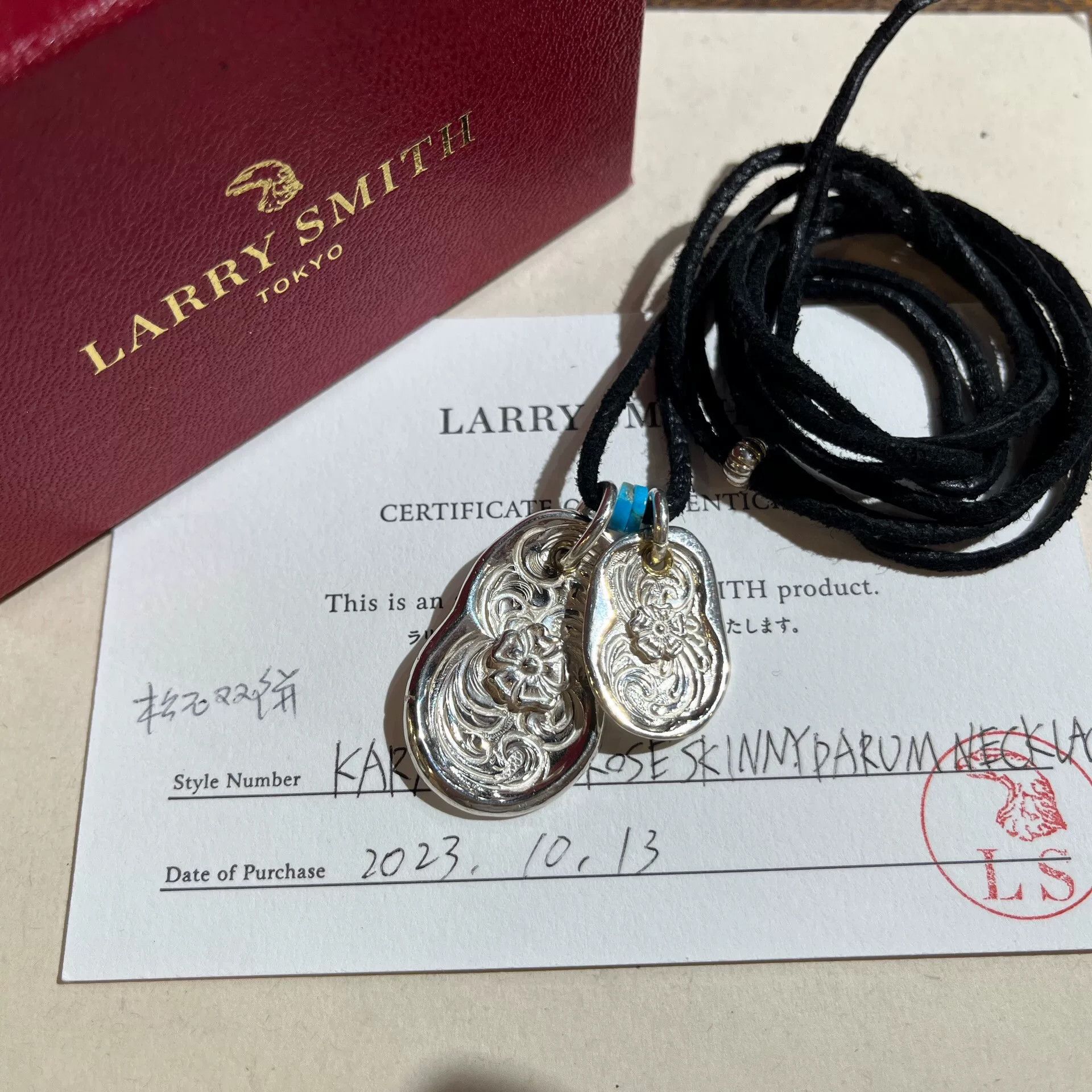 Larry Smith larry smith silver pendant necklace with turquoise Size ONE SIZE - 3 Thumbnail