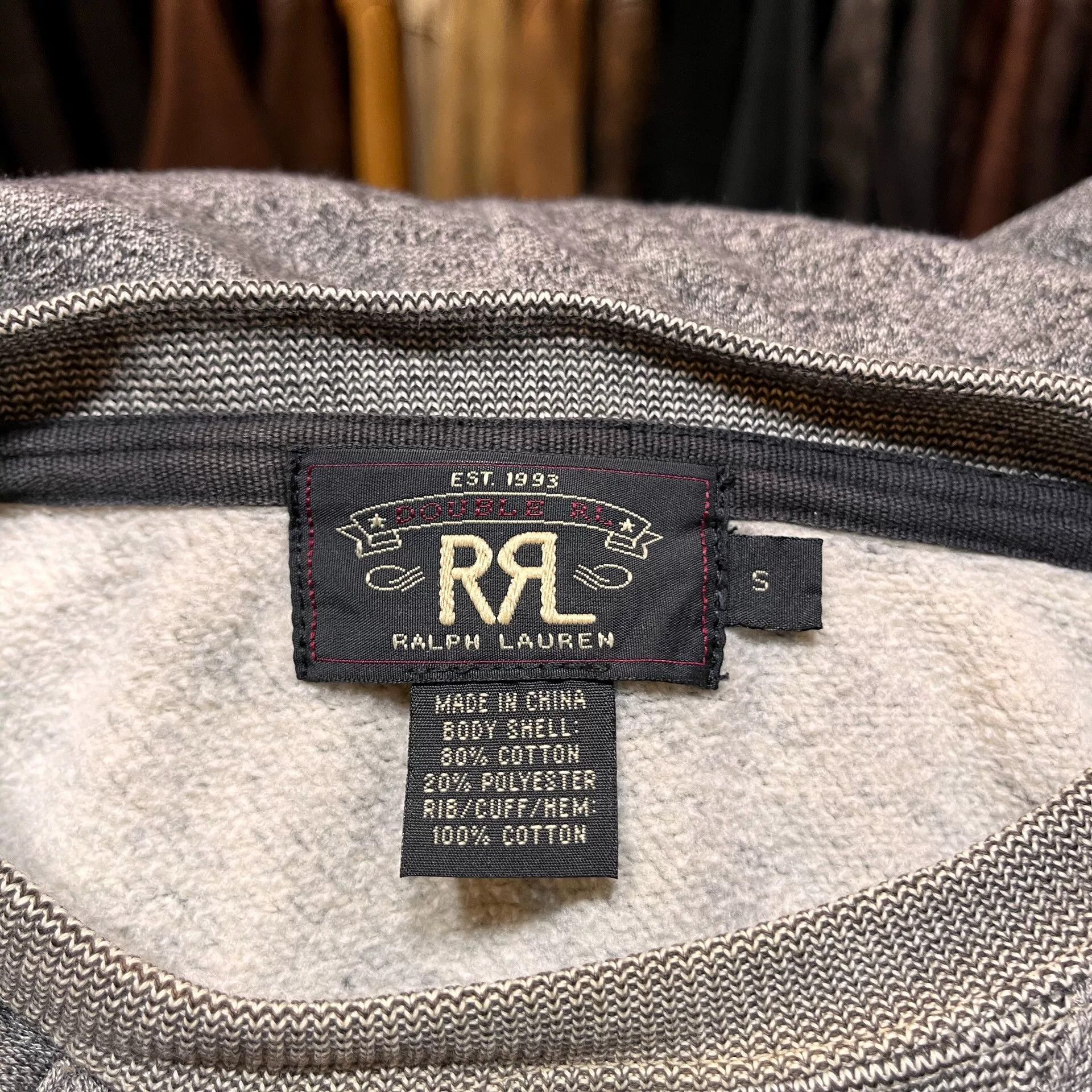 RRL Ralph Lauren rrl vintage grey hoodie by ralph lauren Size US S / EU 44-46 / 1 - 3 Thumbnail