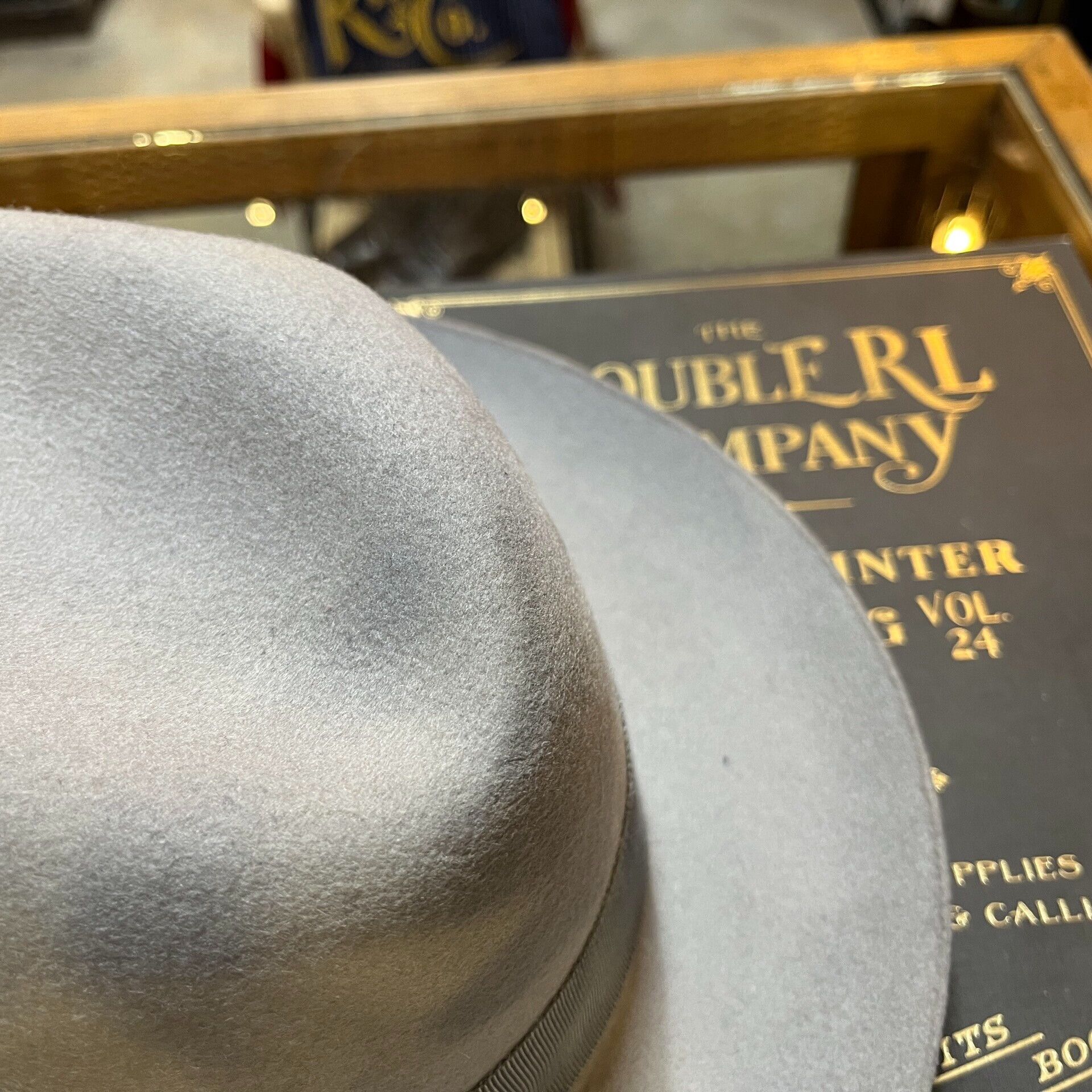 RRL Ralph Lauren gray wool felt fedora hat Size ONE SIZE - 8 Thumbnail