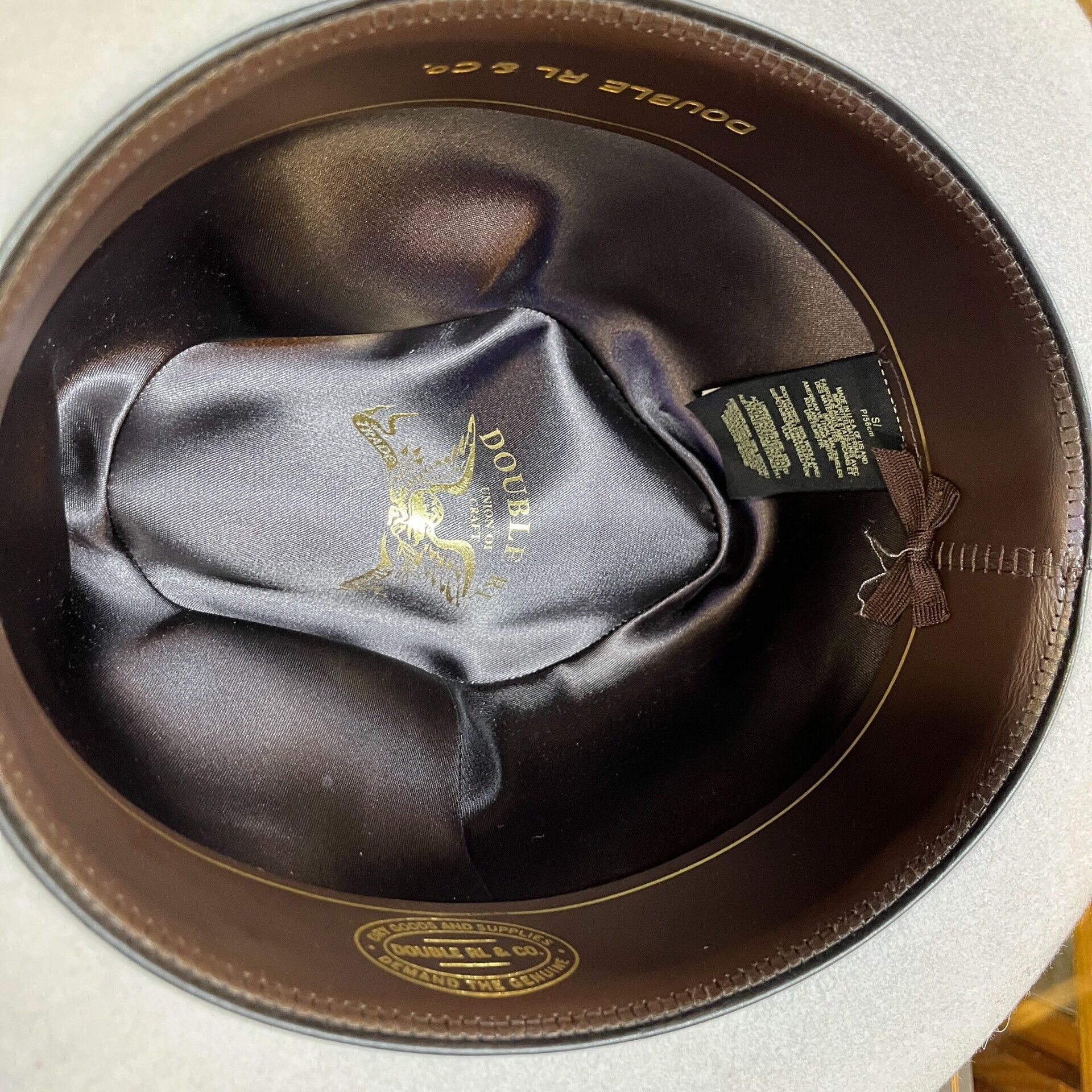 RRL Ralph Lauren gray wool felt fedora hat Size ONE SIZE - 5 Thumbnail