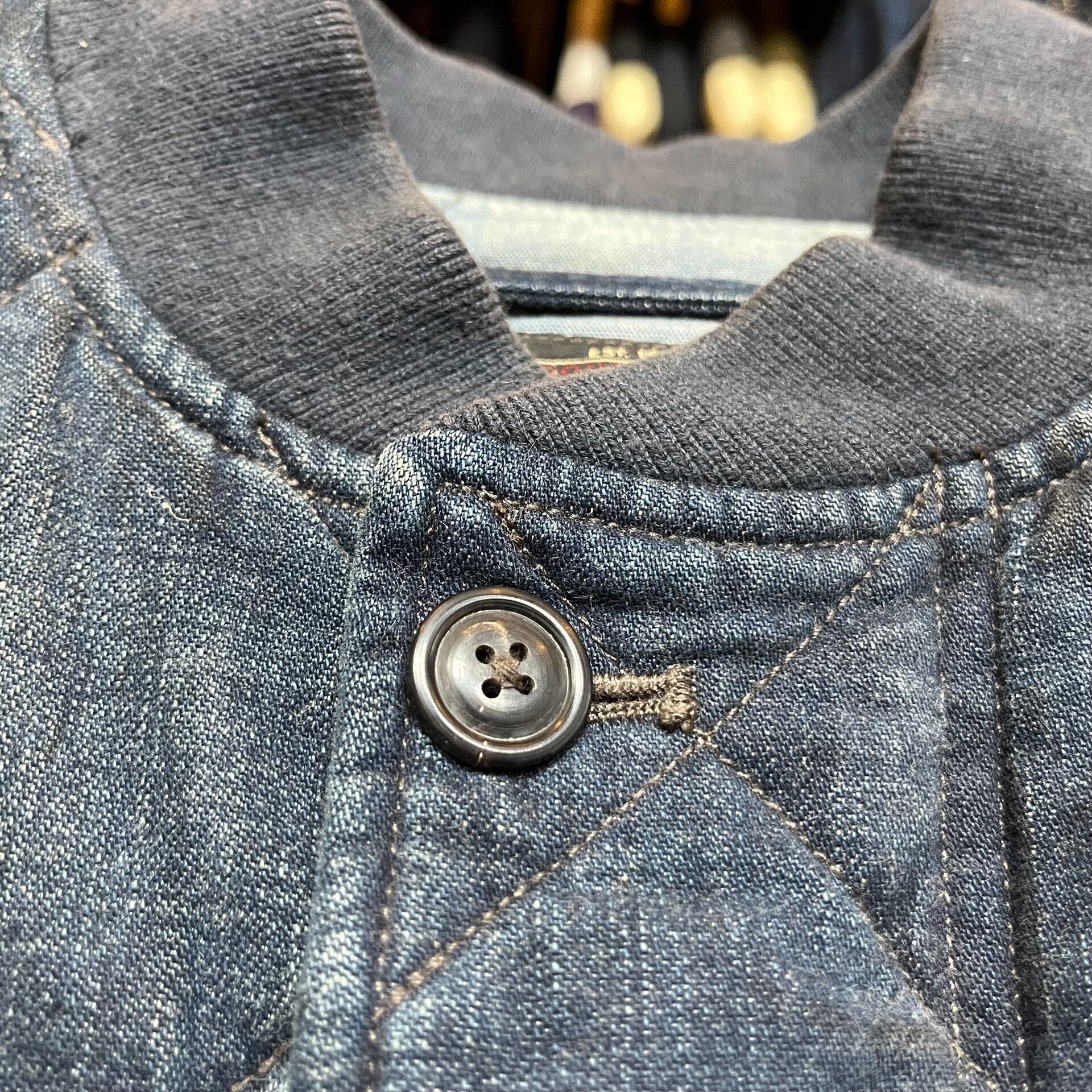 RRL Ralph Lauren vintage rrl denim quilted vest Size US S / EU 44-46 / 1 - 5 Thumbnail
