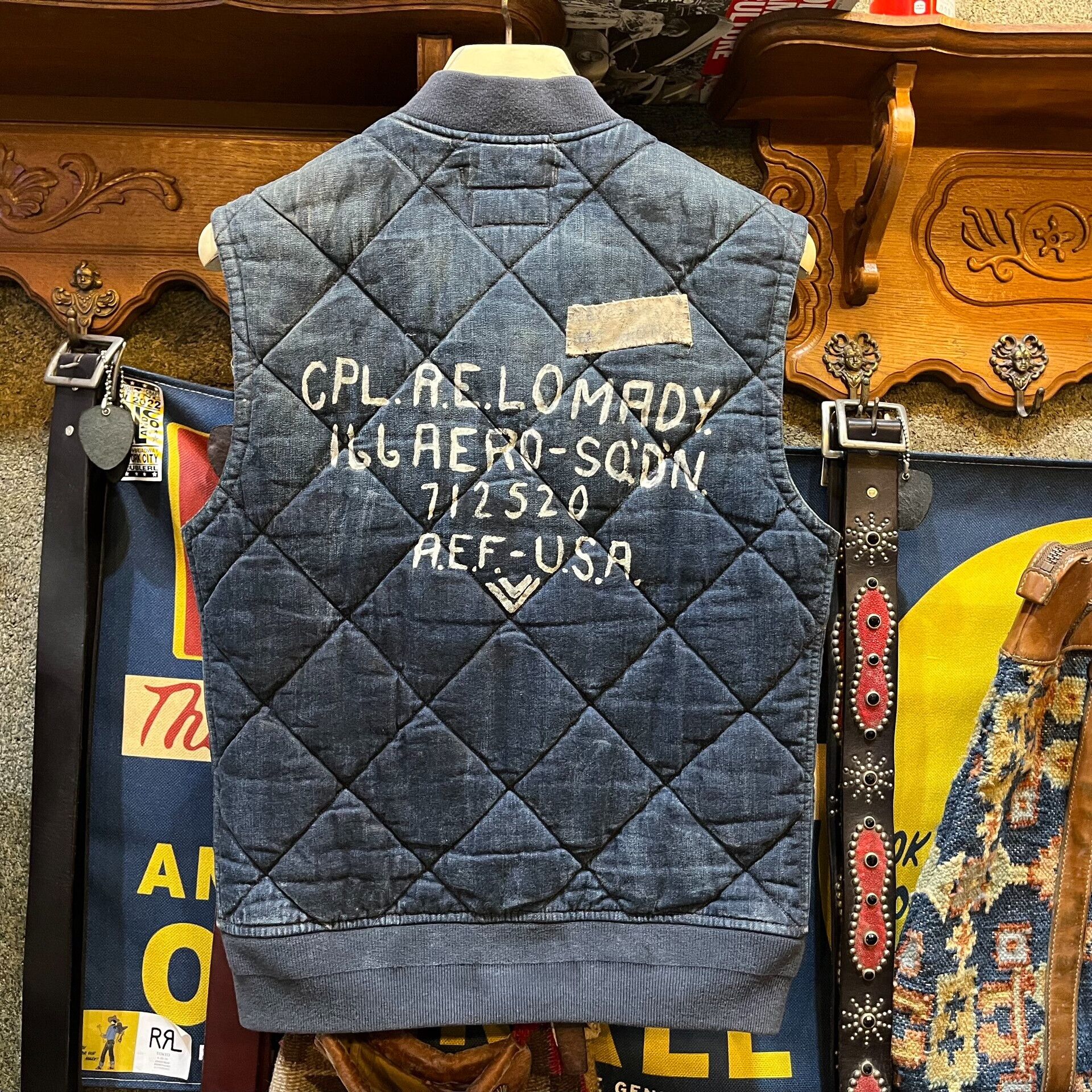 RRL Ralph Lauren vintage rrl denim quilted vest Size US S / EU 44-46 / 1 - 2 Thumbnail