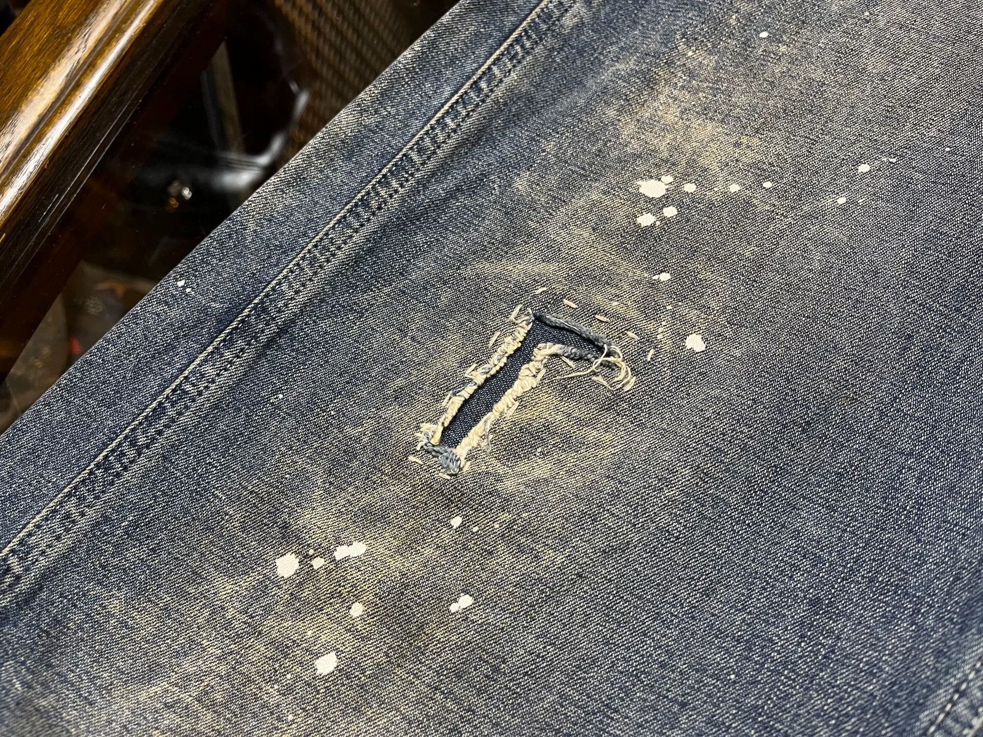 RRL Ralph Lauren vintage distressed washed denim jeans Size US 30 / EU 46 - 4 Thumbnail