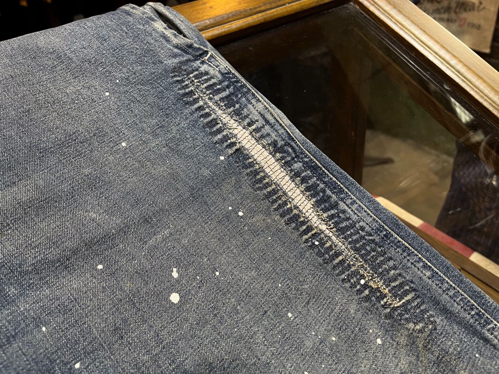 RRL Ralph Lauren vintage distressed washed denim jeans Size US 30 / EU 46 - 3 Thumbnail