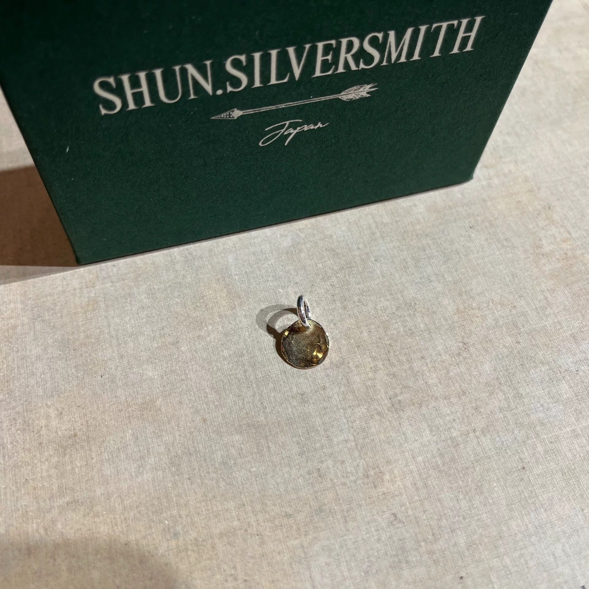 Larry Smith silver and gold pendant necklace with flower Size ONE SIZE - 4 Thumbnail
