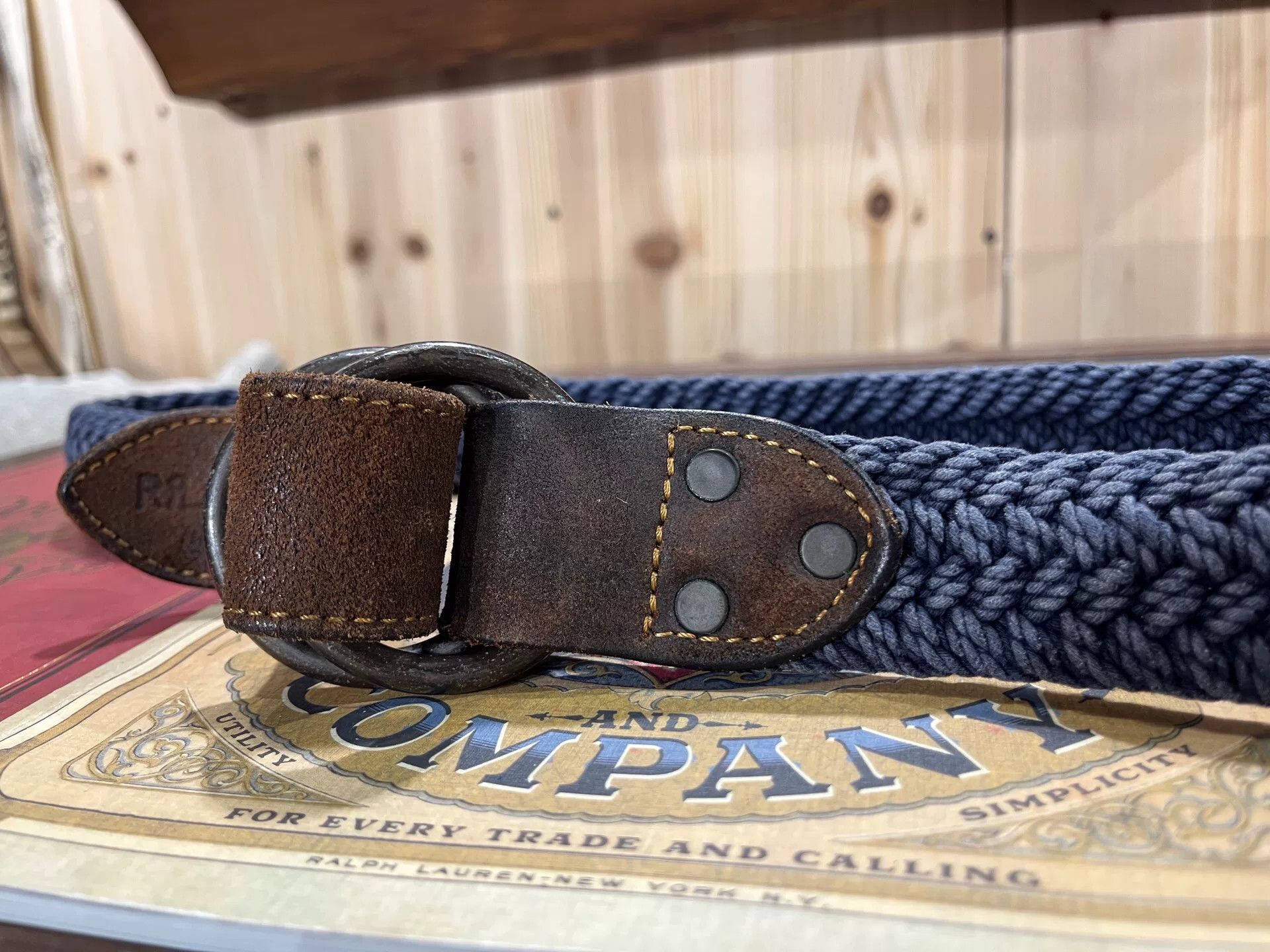 RRL Ralph Lauren woven leather belt by Ralph Lauren Size ONE SIZE - 3 Thumbnail