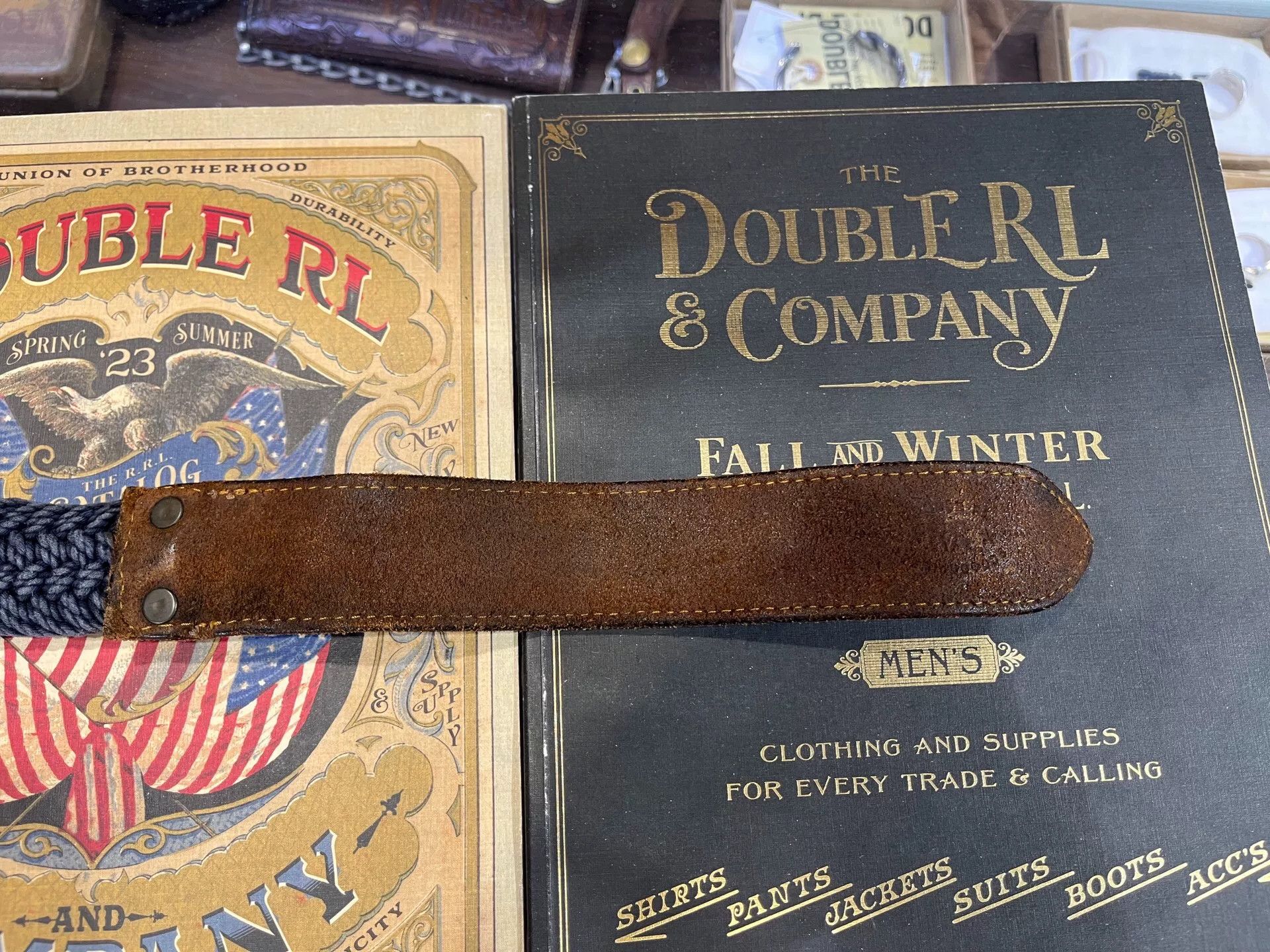 RRL Ralph Lauren woven leather belt by Ralph Lauren Size ONE SIZE - 5 Thumbnail