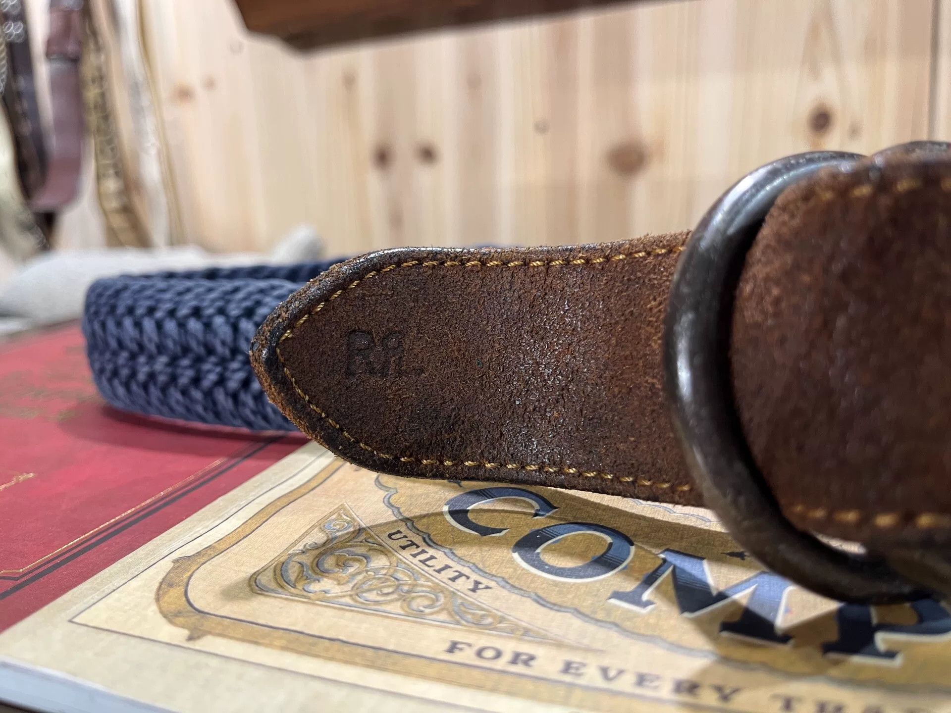 RRL Ralph Lauren woven leather belt by Ralph Lauren Size ONE SIZE - 2 Thumbnail
