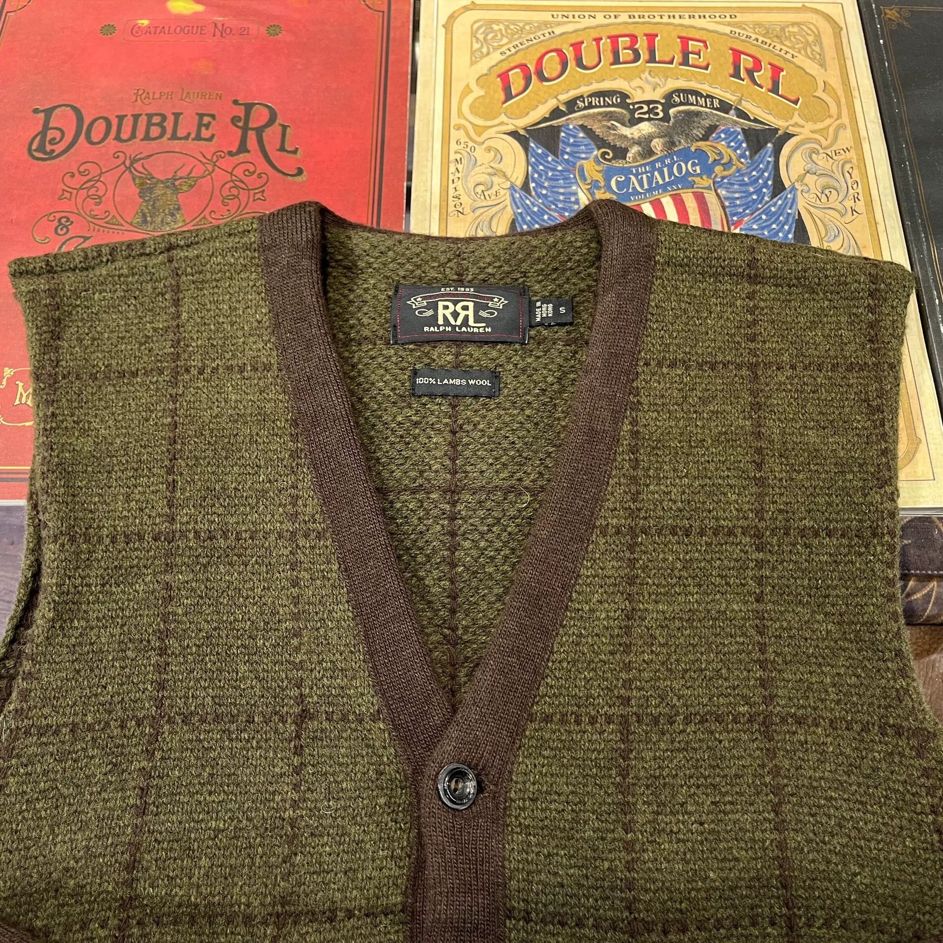 RRL Ralph Lauren vintage rrl wool knit vest by ralph lauren Size US S / EU 44-46 / 1 - 4 Thumbnail