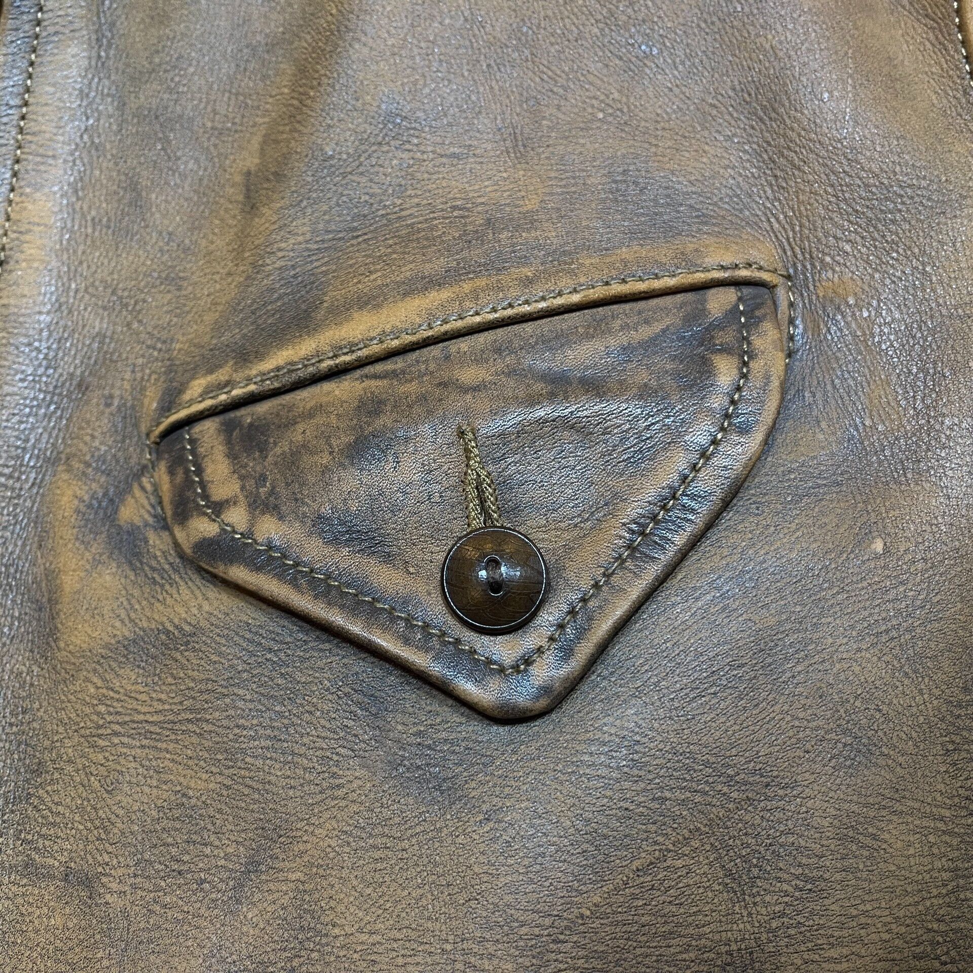 RRL Ralph Lauren vintage rrl distressed leather jacket Size US M / EU 48-50 / 2 - 7 Thumbnail