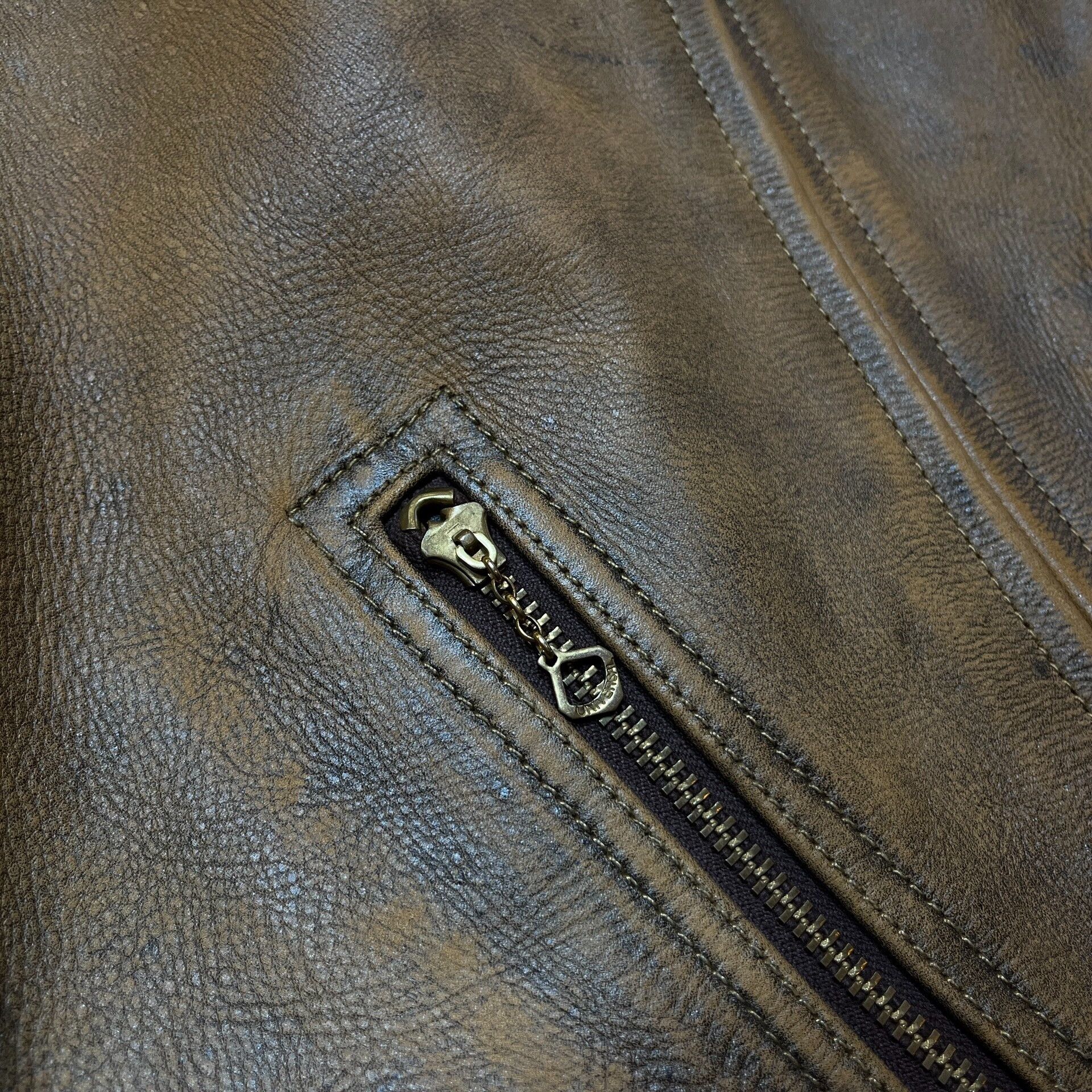 RRL Ralph Lauren vintage rrl distressed leather jacket Size US M / EU 48-50 / 2 - 6 Thumbnail