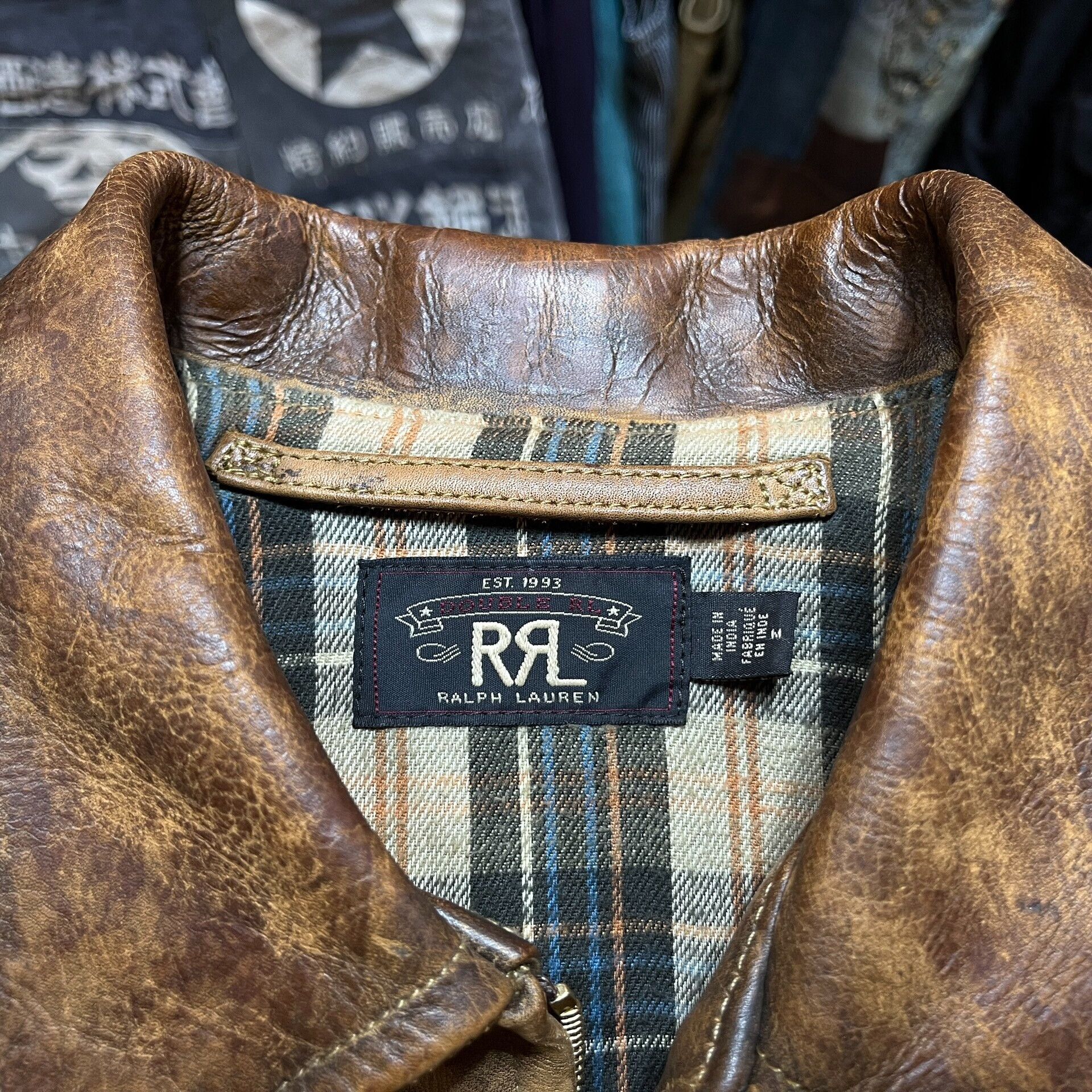 RRL Ralph Lauren vintage rrl distressed leather jacket Size US M / EU 48-50 / 2 - 3 Thumbnail