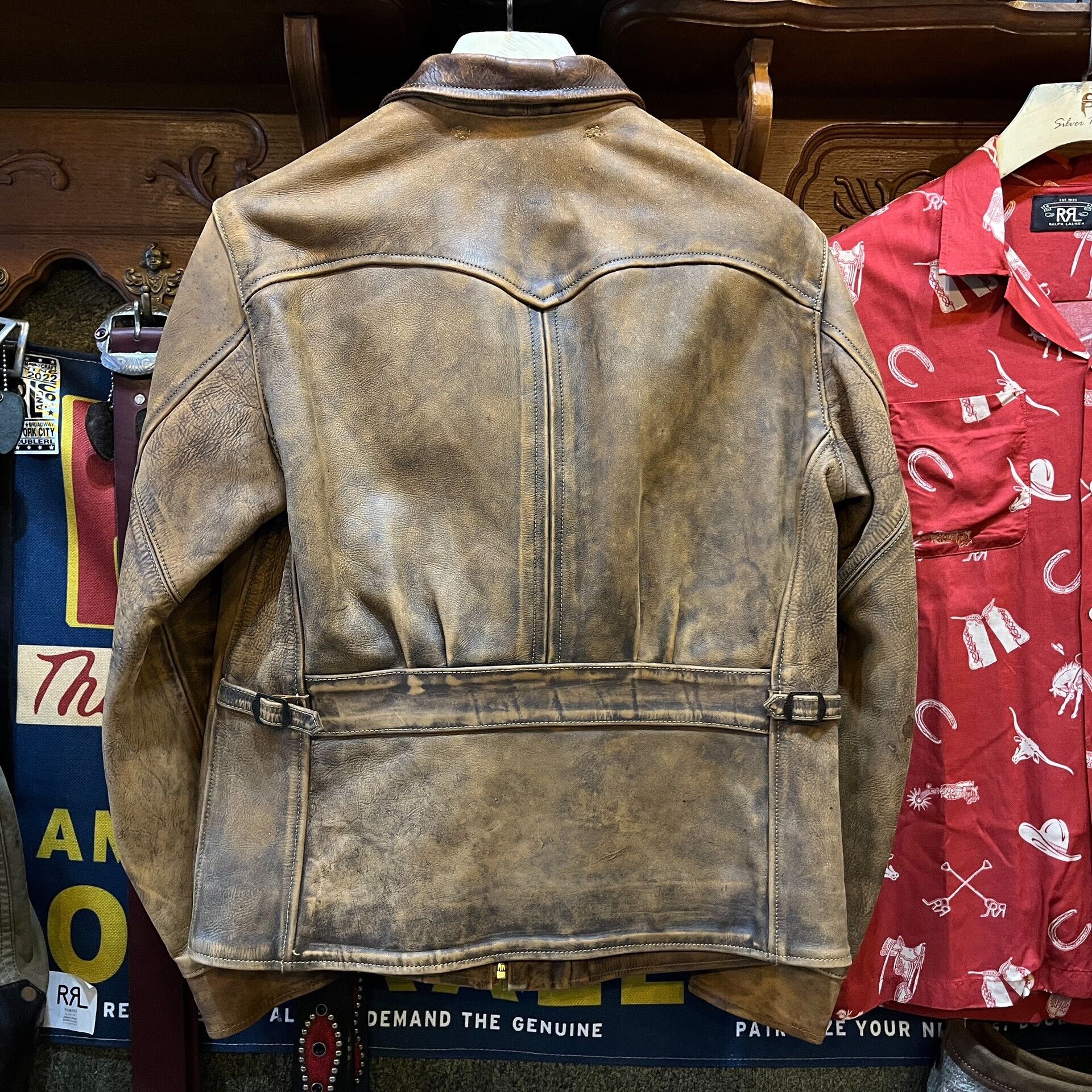 RRL Ralph Lauren vintage rrl distressed leather jacket Size US M / EU 48-50 / 2 - 2 Thumbnail