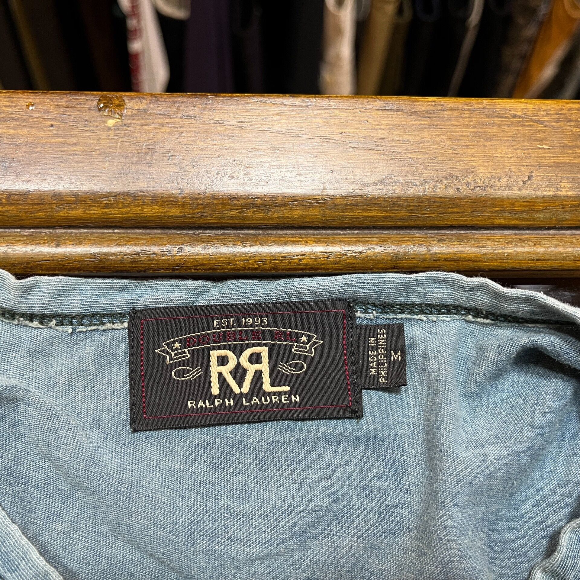 RRL Ralph Lauren rrl limited edition logo henley short sleeve t-shirt Size US M / EU 48-50 / 2 - 3 Thumbnail