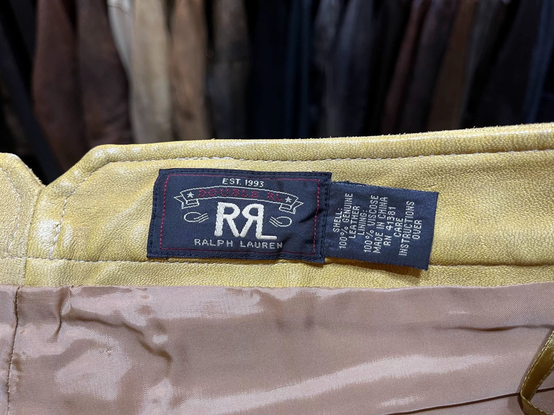 RRL Ralph Lauren western embroidered vintage leather pants Size US 34 / EU 50 - 3 Thumbnail