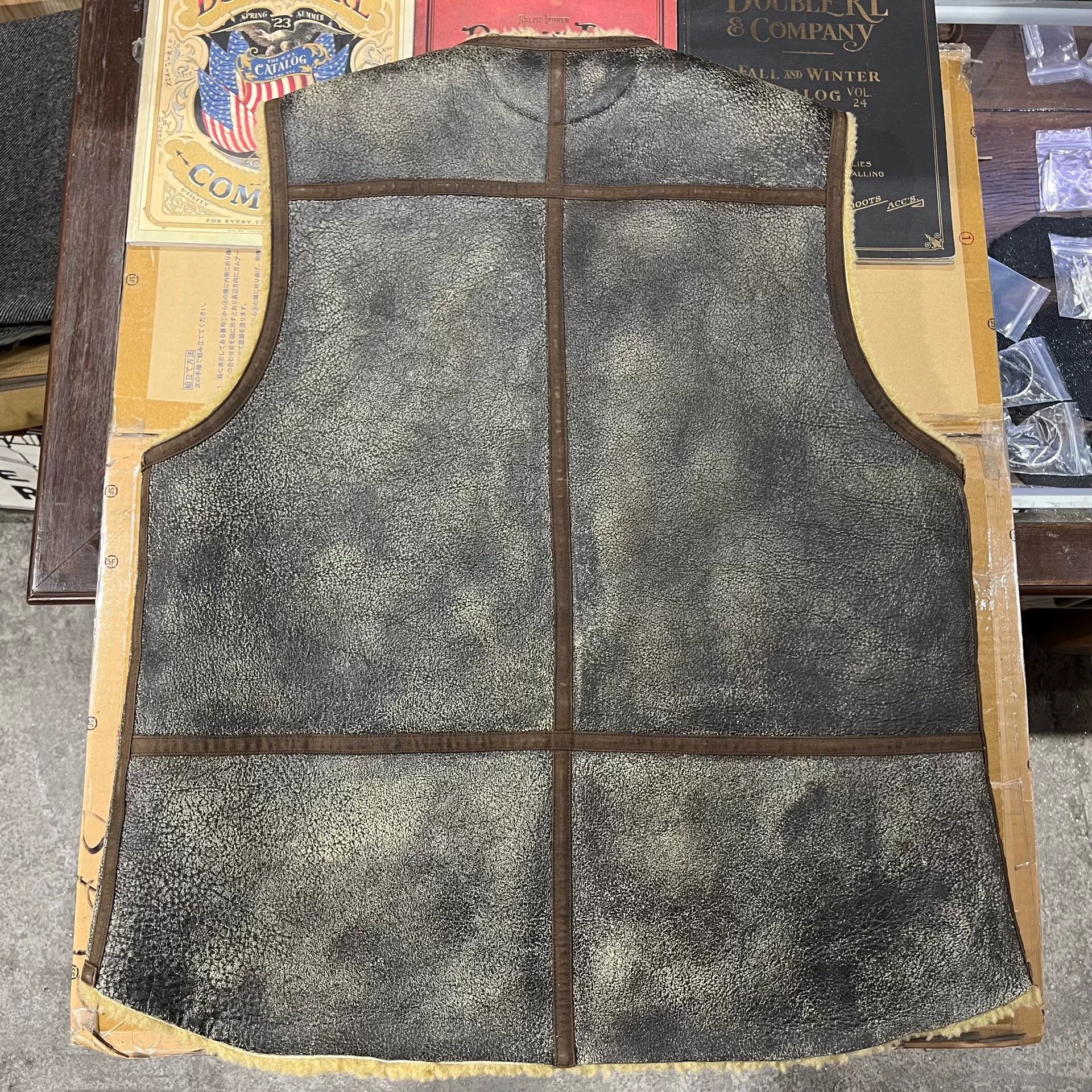 RRL Ralph Lauren vintage rrl shearling vest by polo ralph lauren Size US XL / EU 56 / 4 - 2 Thumbnail