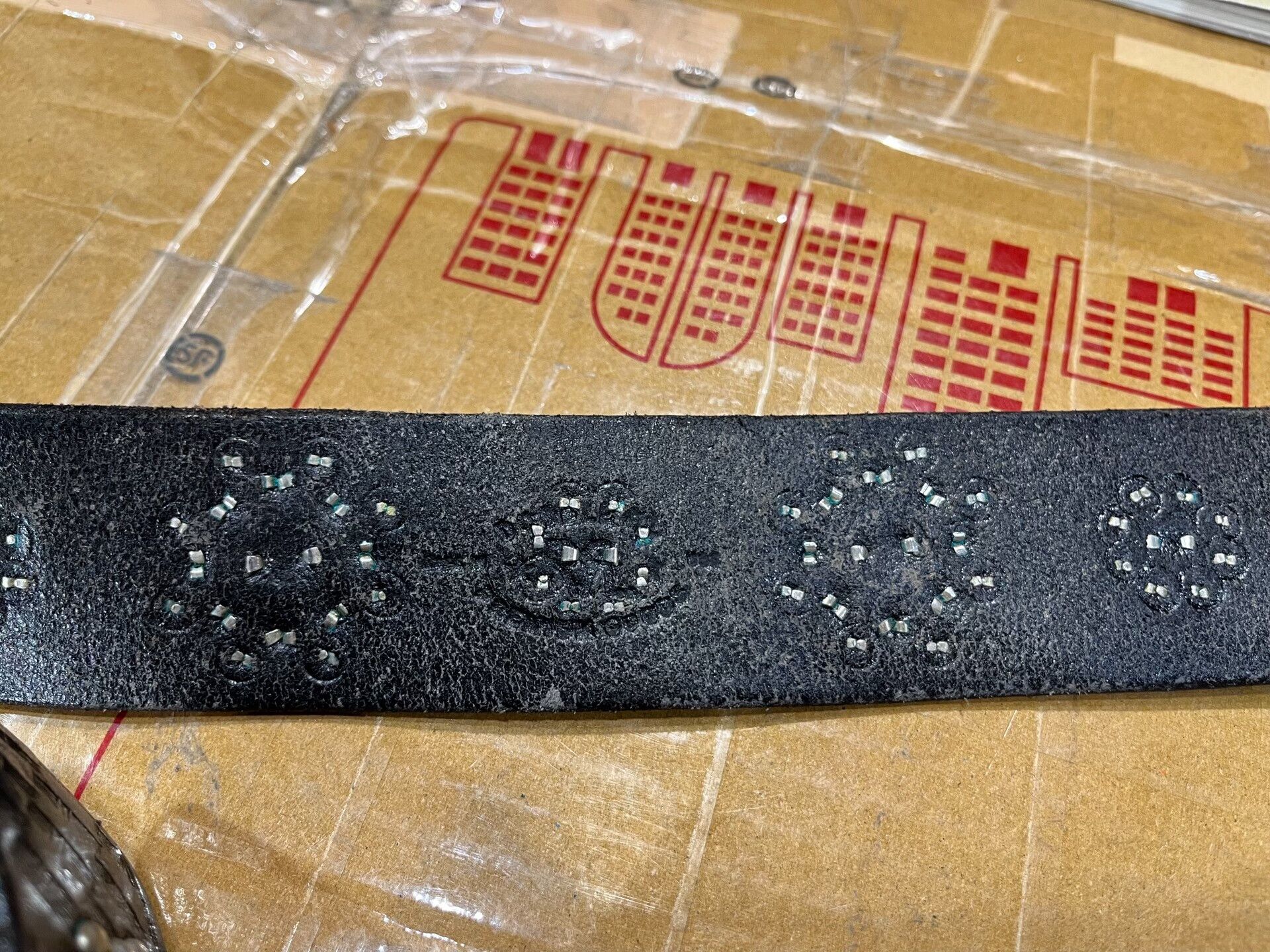 RRL Ralph Lauren rrl studded leather belt by ralph lauren Size ONE SIZE - 4 Thumbnail