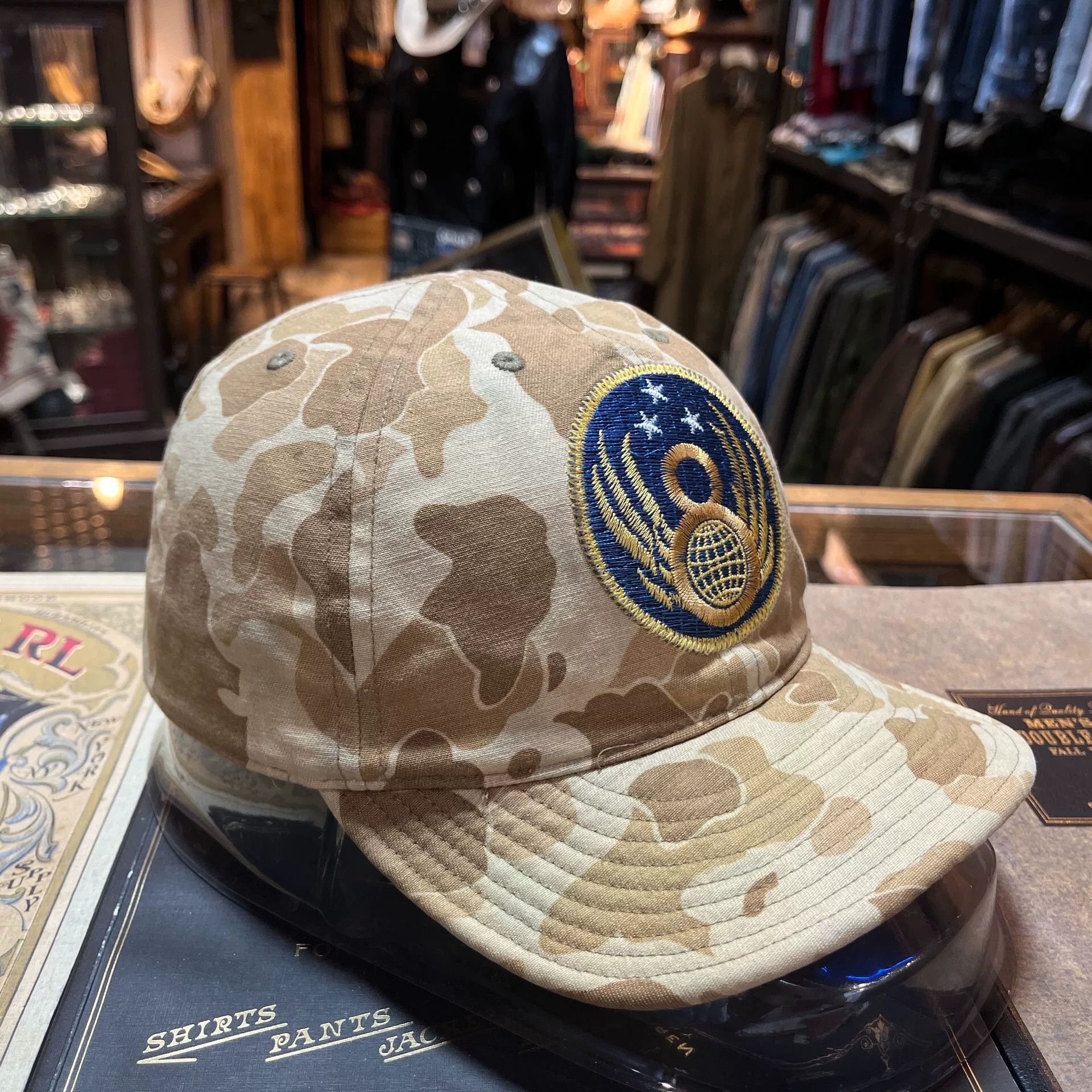 camo embroidered cap by double rl
