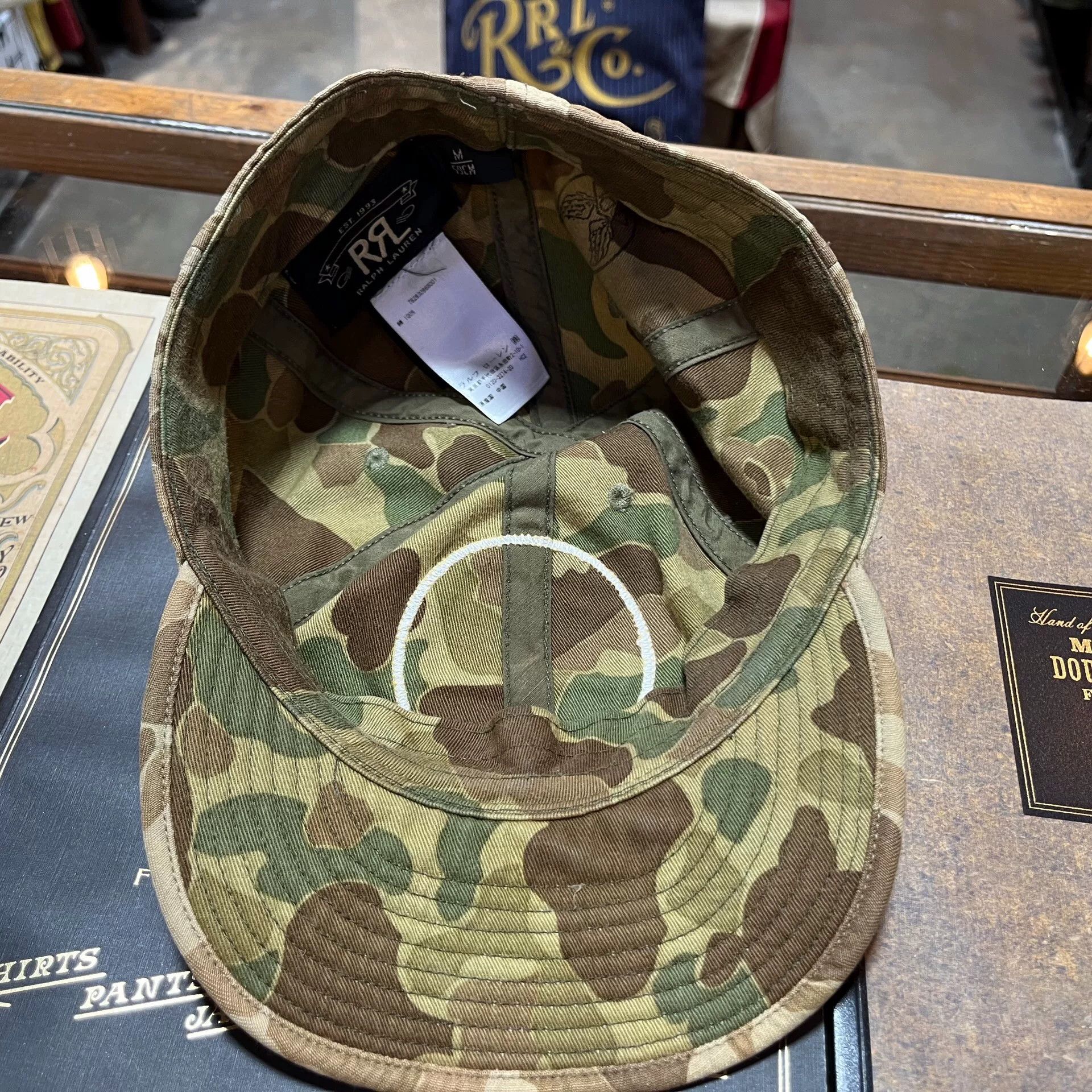 camo embroidered cap by double rl