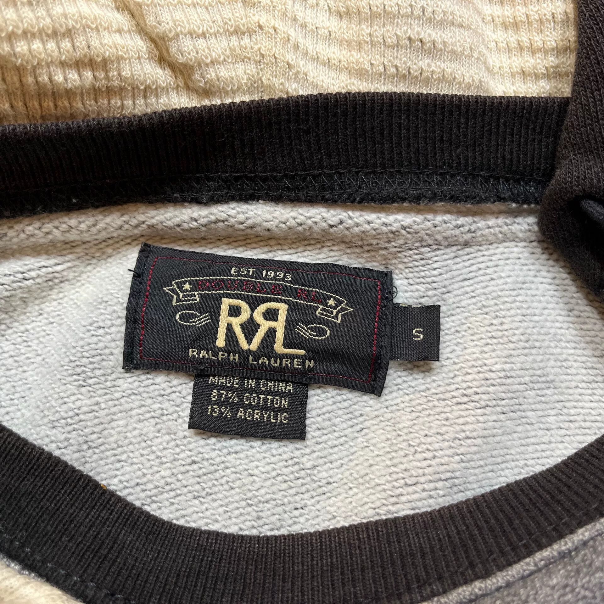 RRL Ralph Lauren double rl ralph lauren gray sweatshirt Size US S / EU 44-46 / 1 - 3 Thumbnail