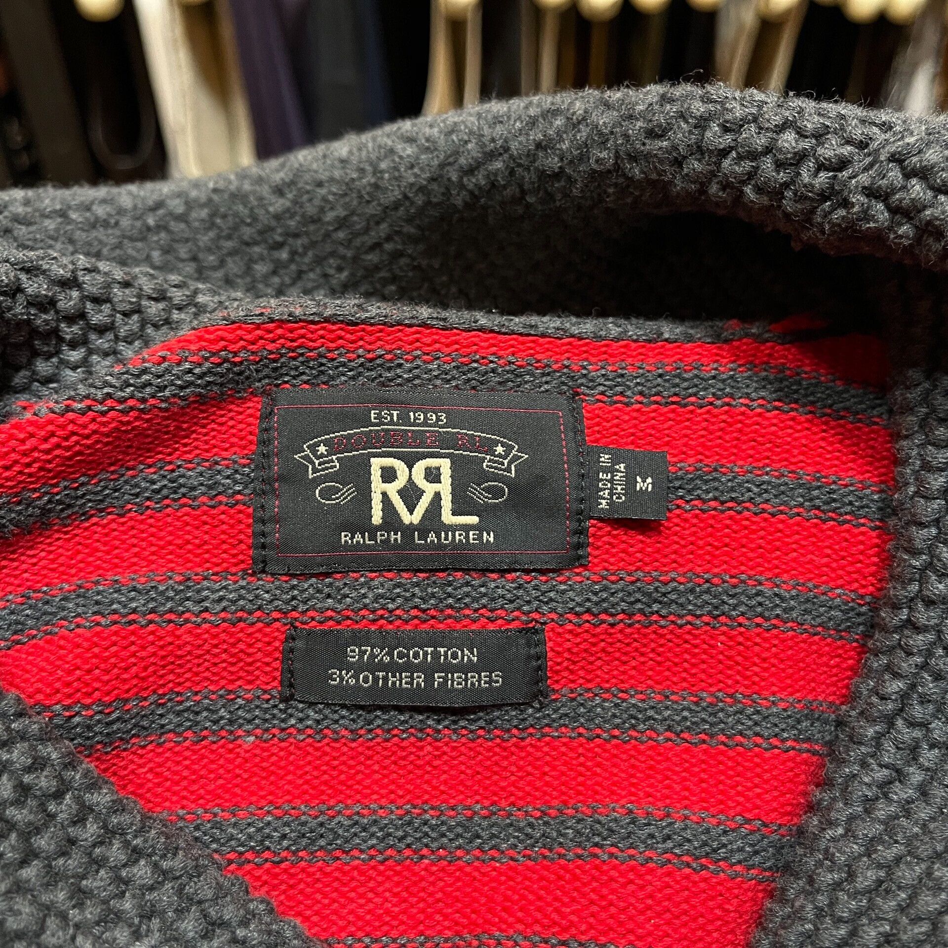 RRL Ralph Lauren red striped knit pullover by Ralph Lauren Size US M / EU 48-50 / 2 - 3 Thumbnail