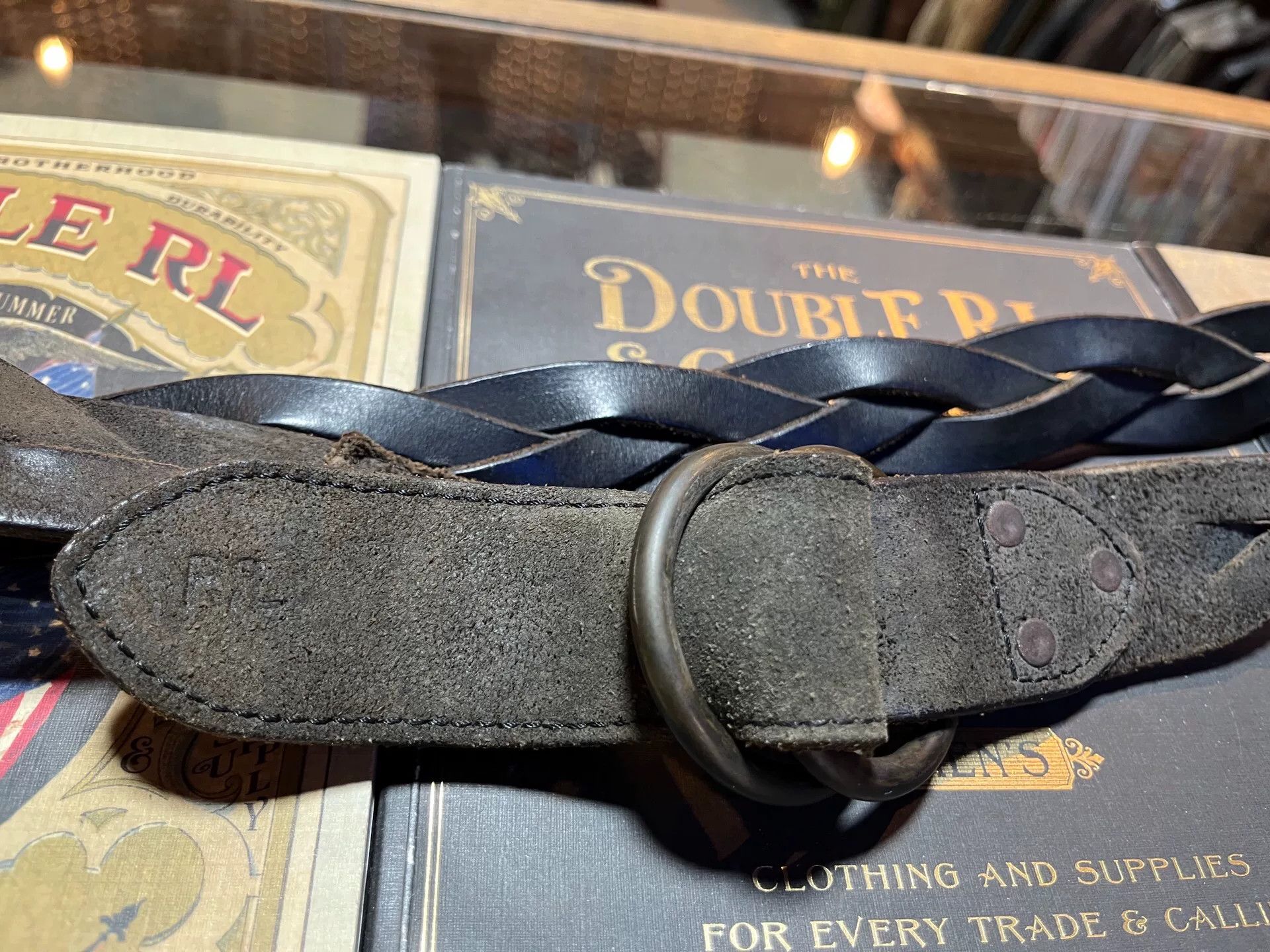 RRL Ralph Lauren rrl woven leather belt by ralph lauren Size ONE SIZE - 2 Thumbnail