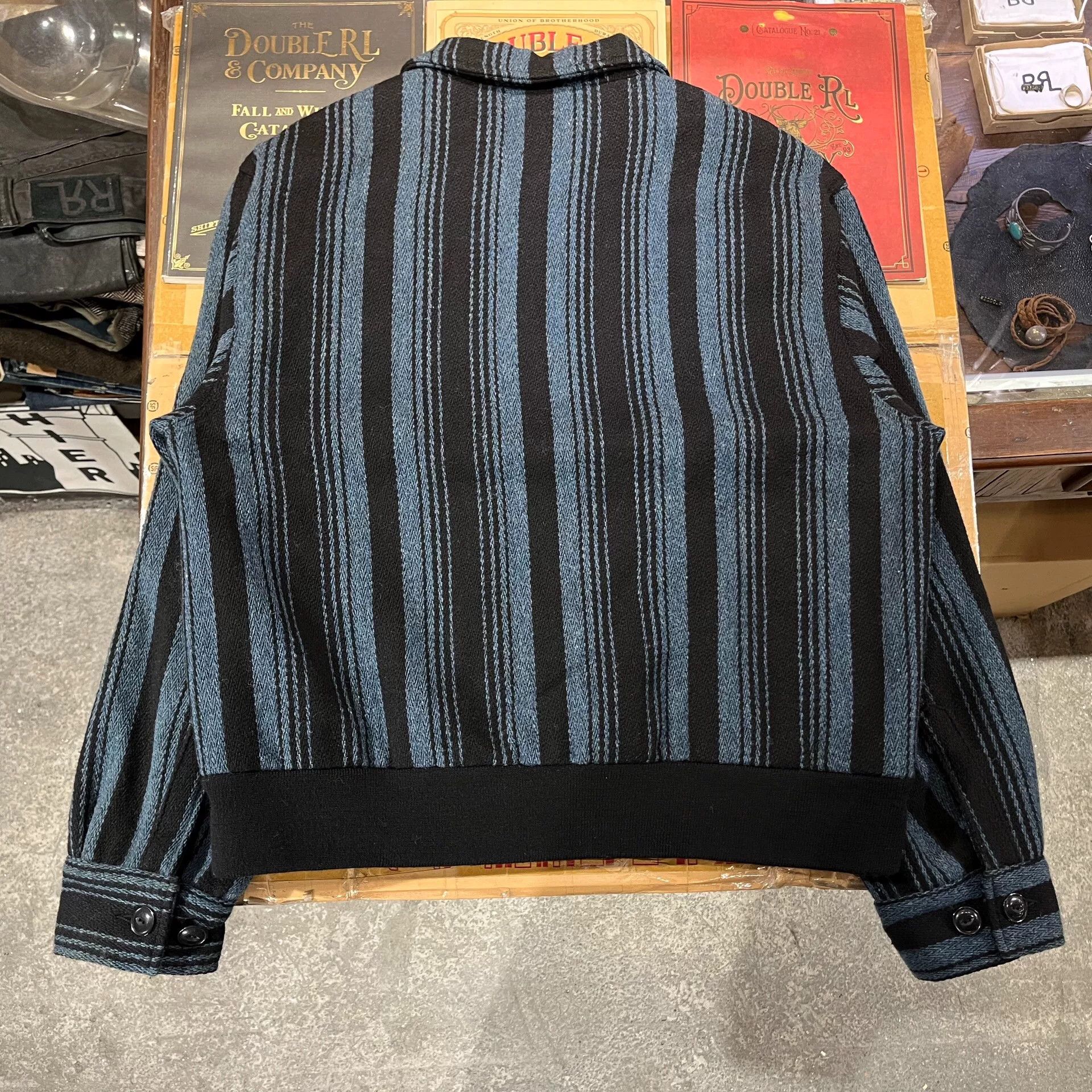 RRL Ralph Lauren vintage rrl wool jacket in blue and black Size US L / EU 52-54 / 3 - 3 Thumbnail