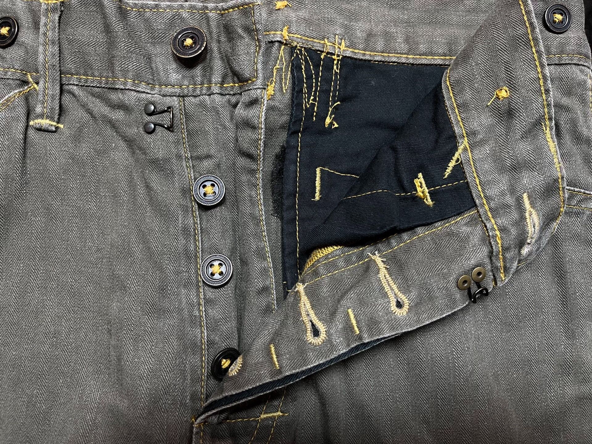 RRL Ralph Lauren grey casual work pants by Ralph Lauren Size US 31 - 4 Thumbnail