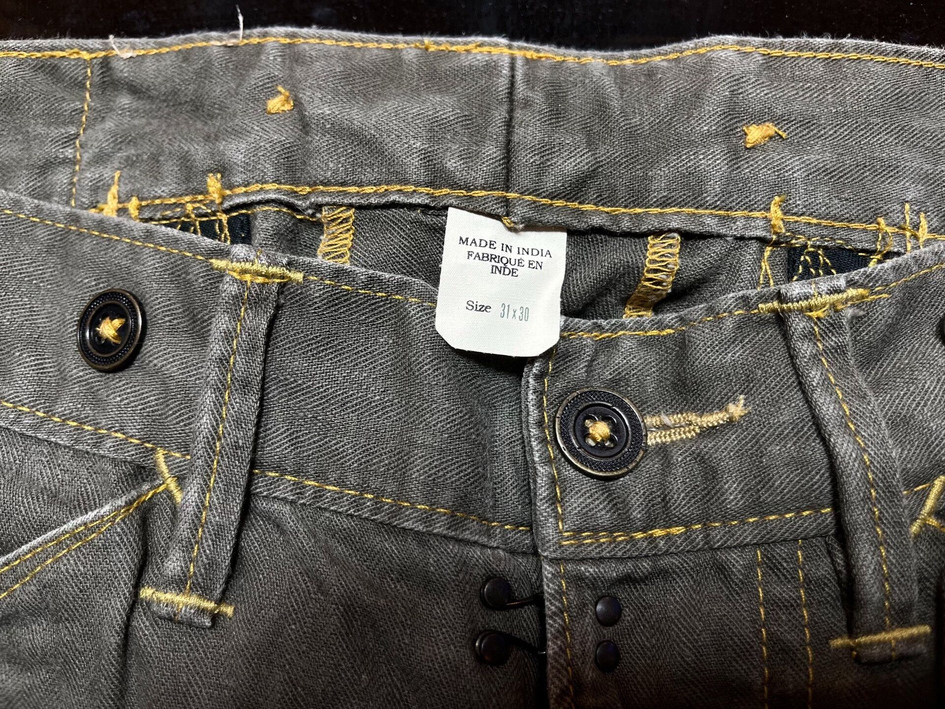 RRL Ralph Lauren grey casual work pants by Ralph Lauren Size US 31 - 3 Thumbnail