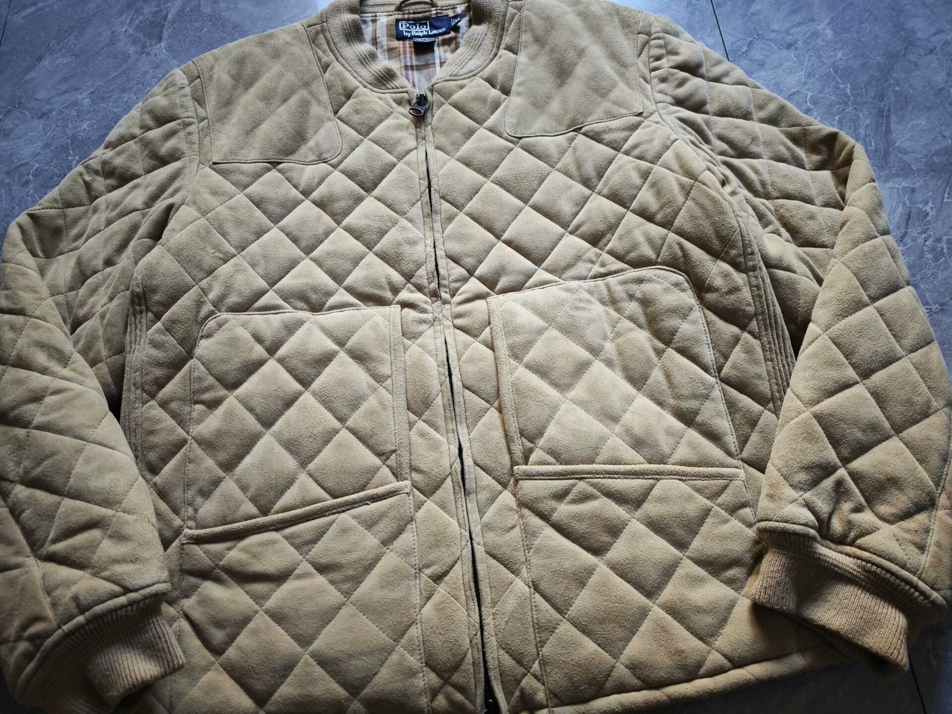 Polo Ralph Lauren quilted suede leather jacket by polo ralph lauren Size US XL / EU 56 / 4 - 5 Thumbnail