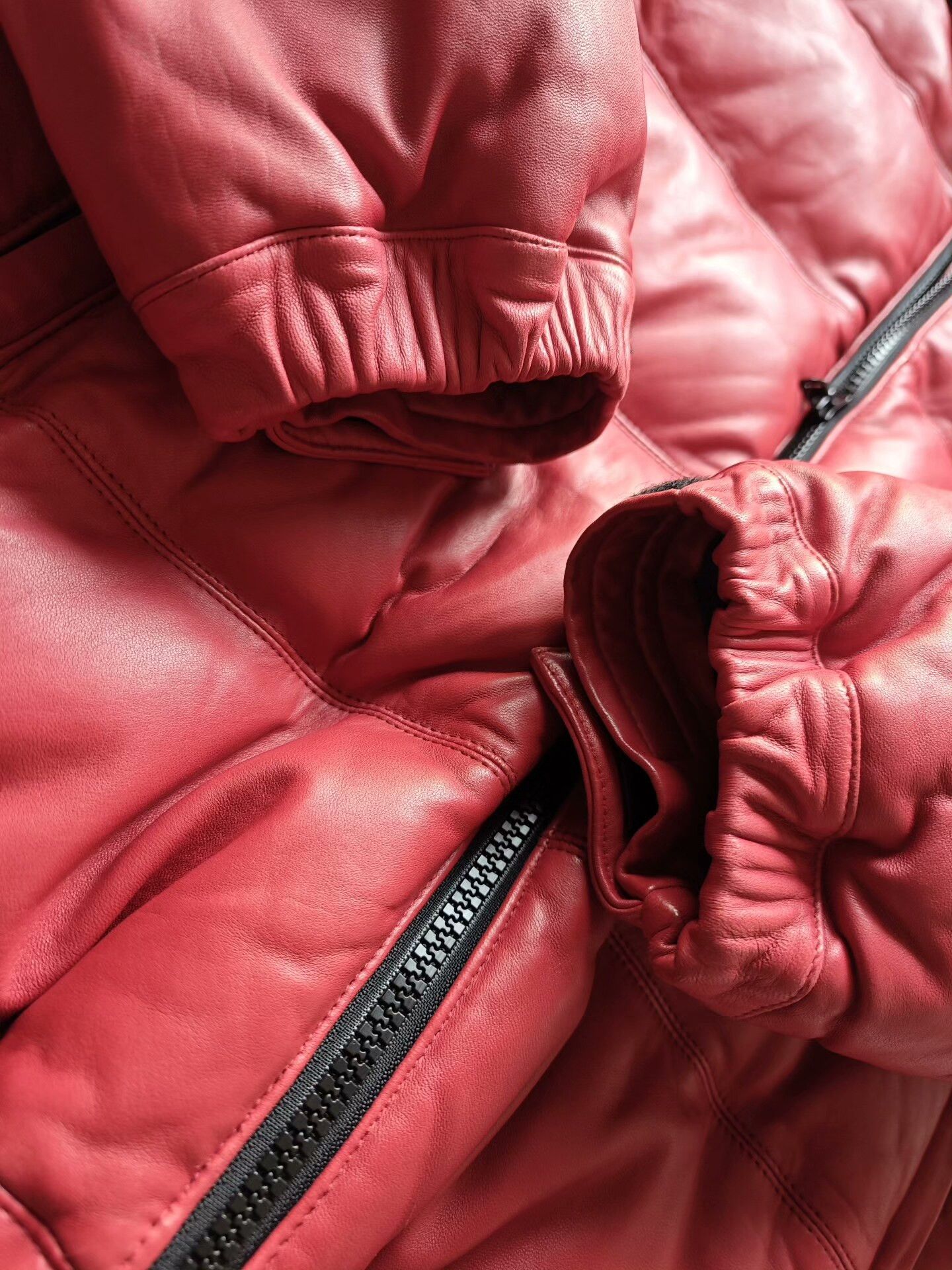 Polo Ralph Lauren leather puffer jacket by polo ralph lauren Size US L / EU 52-54 / 3 - 4 Thumbnail