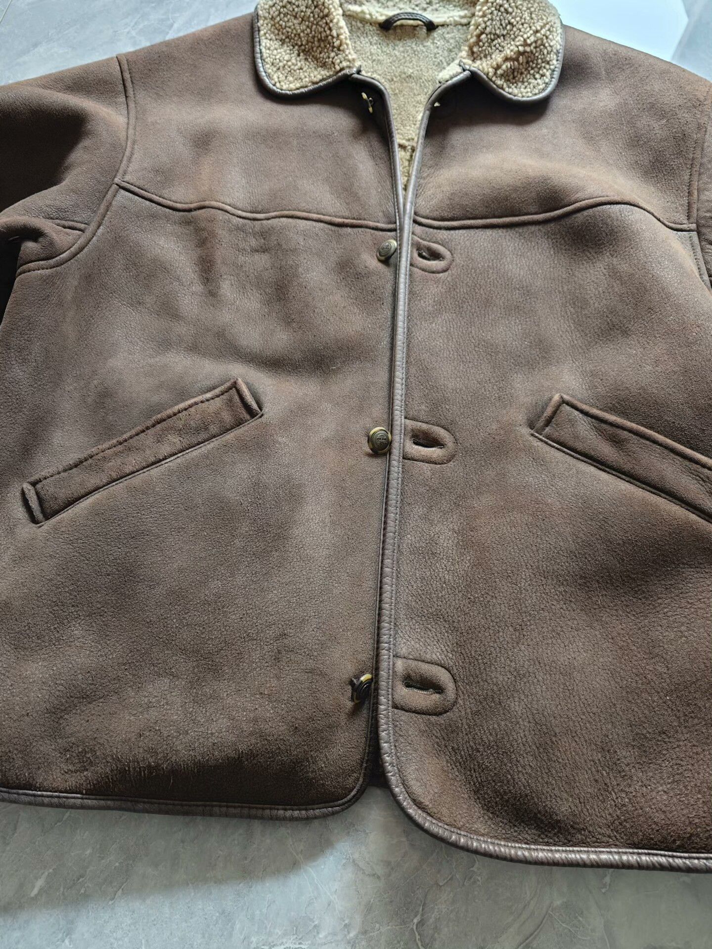Timberland timberland leather shearling work jacket Size US L / EU 52-54 / 3 - 5 Thumbnail