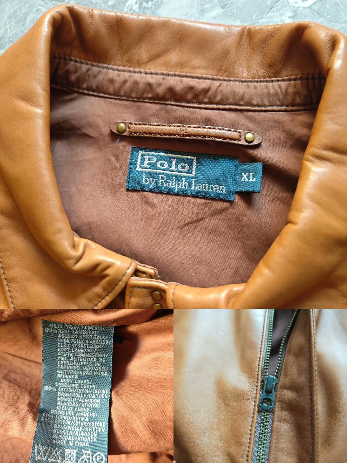 Polo Ralph Lauren polo ralph lauren lambskin a-2 jacket Size US XL / EU 56 / 4 - 4 Thumbnail