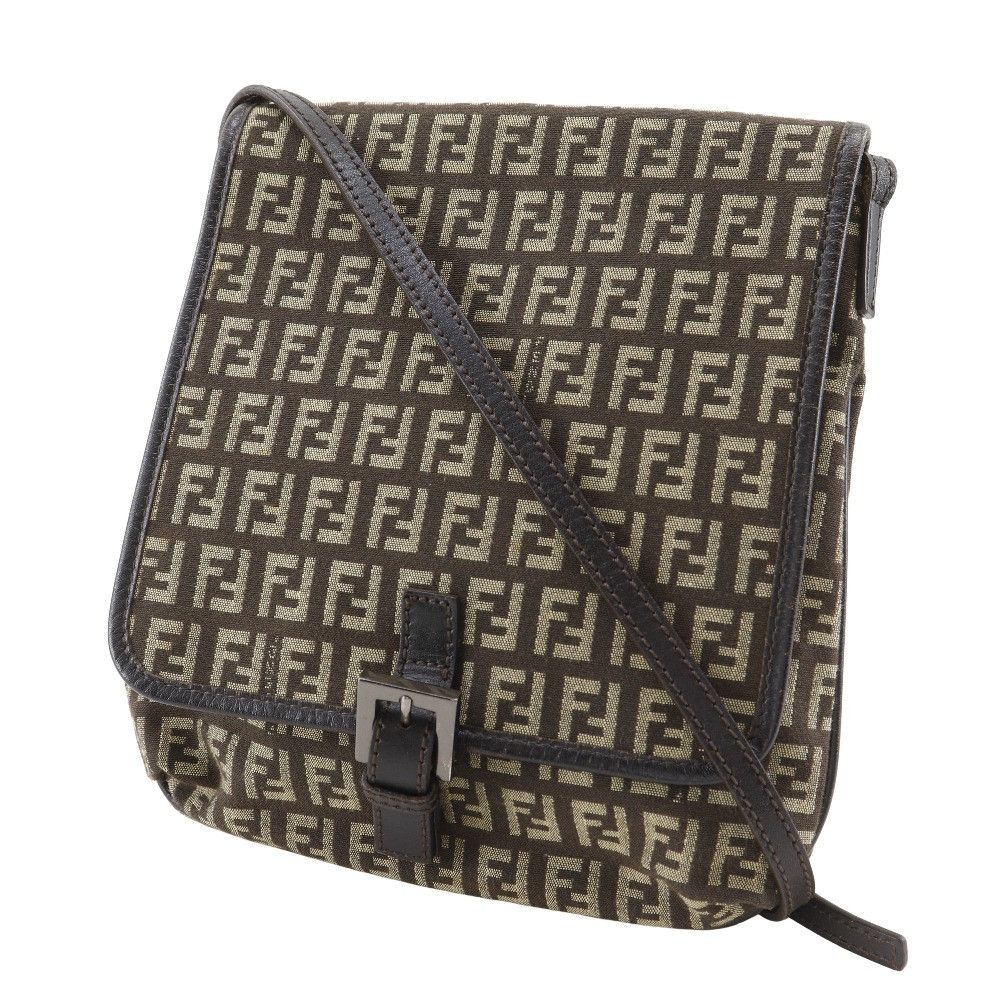 Fendi Fendi Fendi Zucchino Nylon Canvas Shoulder Bag Textile Crossbody Bag DUTY FREE for USA Size ONE SIZE - 2 Thumbnail