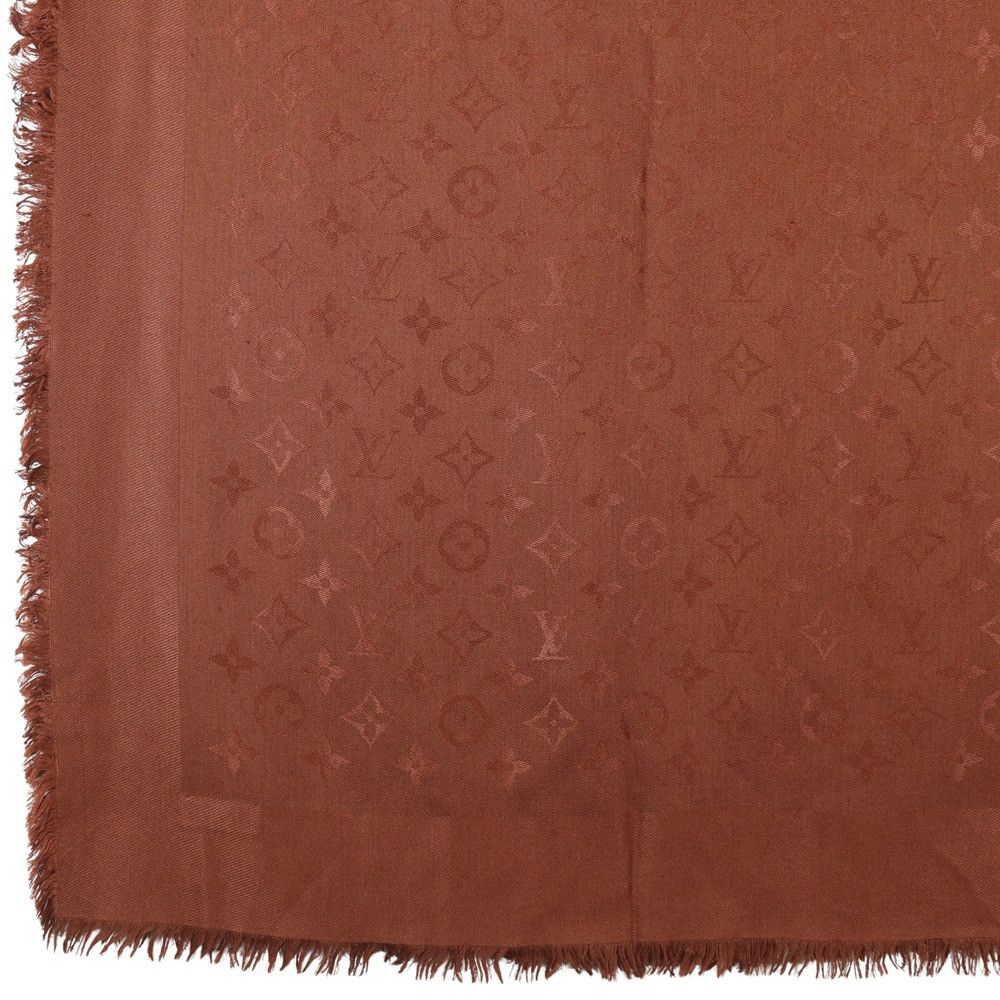 Louis Vuitton Louis Vuitton Louis Vuitton Monogram Silk Wool Stole Others Shawl DUTY FREE for USA Size ONE SIZE - 2 Thumbnail