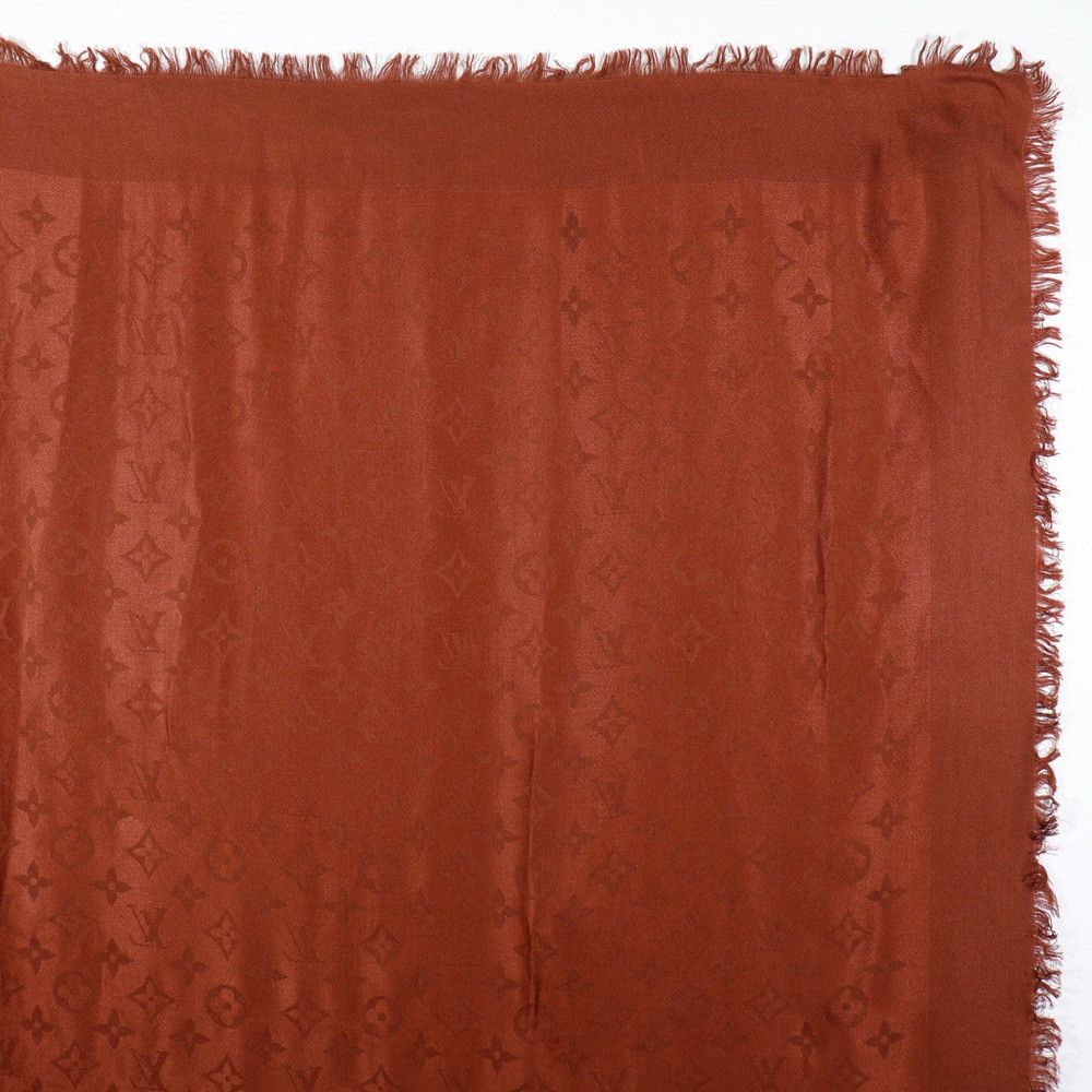 Louis Vuitton Louis Vuitton Louis Vuitton Monogram Silk Wool Stole Others Shawl DUTY FREE for USA Size ONE SIZE - 5 Thumbnail